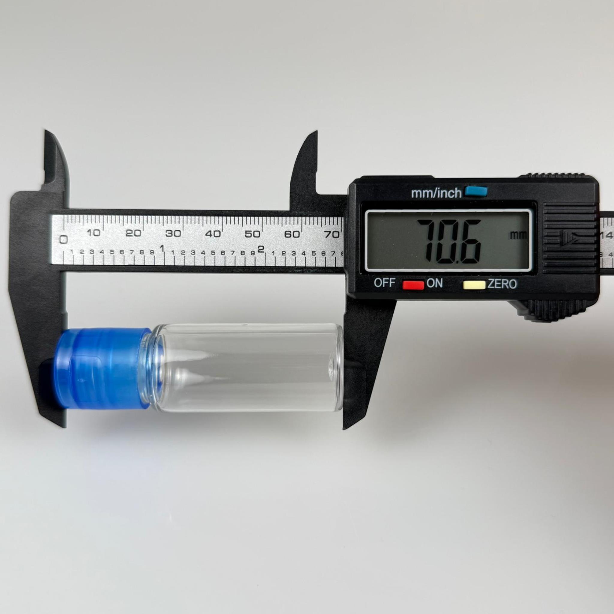 15 CC SİLİNDİR PET ŞİŞE + MAVİ FLİPTOP KAPAK - 15 ML PROMOSYON KOLONYA İÇİN BOŞ ŞİŞE