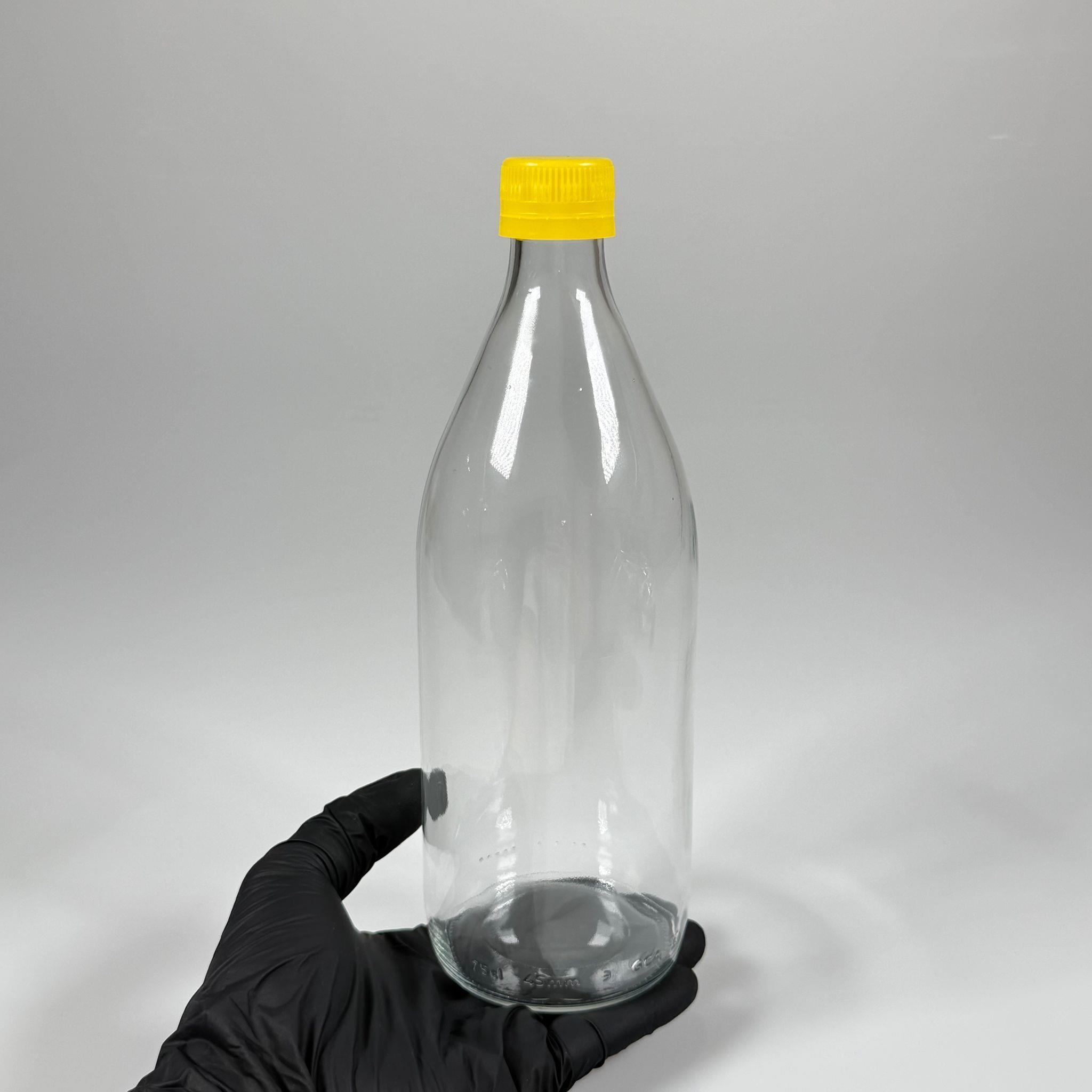 750 CC CAM ŞİŞE - SARI KİLİTLİ KAPAKLI - 750 ML CAM ŞİŞE