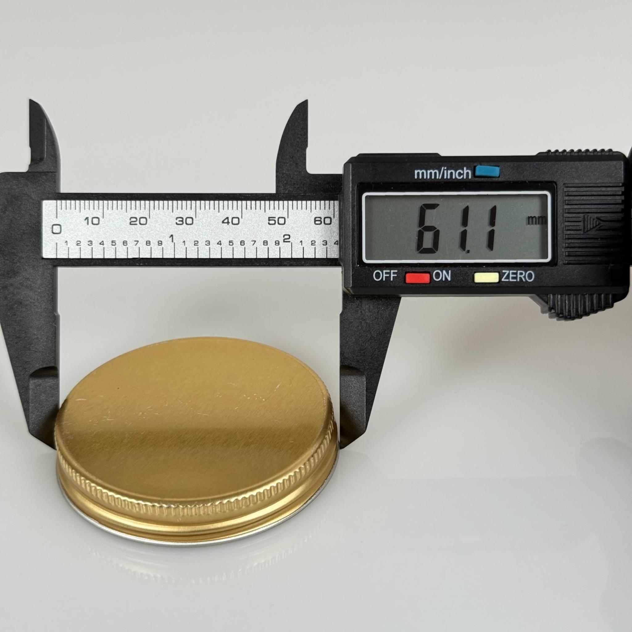 57 MM VİDALI GOLD METAL KAPAK (ŞİŞECAM 50 CC CAM KREM KAVANOZU UYUMLU)