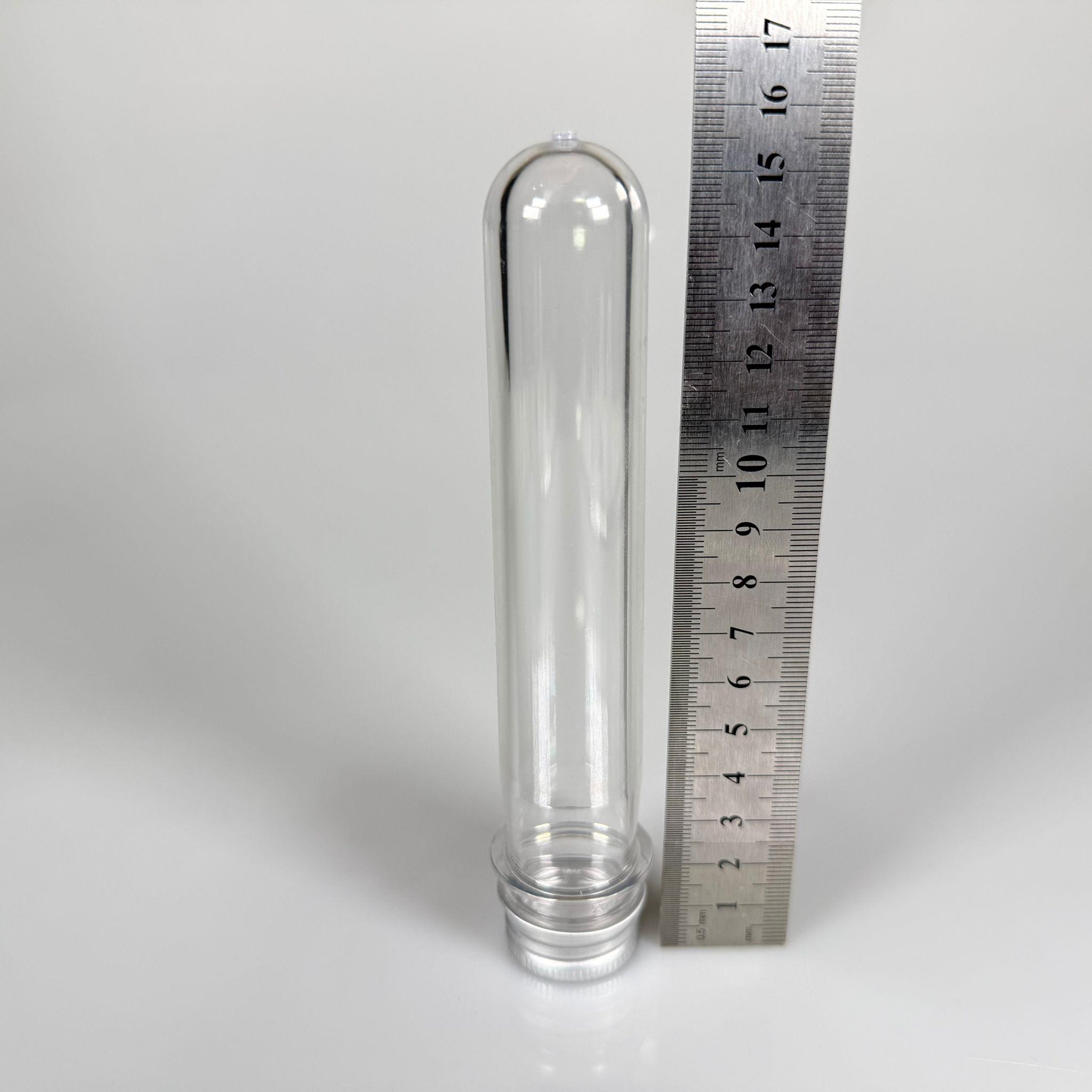 16 CM TÜP - 45 CC UZUN KALIN (51 GR) PET ŞİŞE  - CONTALI METAL GÜMÜŞ ALÜMİNYUM KAPAKLI  - VANİLYA ÇUBUĞU, BAHARAT, DENEY TÜPÜ, AYAKKABI BAĞCIĞI VB İÇİN PLASTİK TÜP