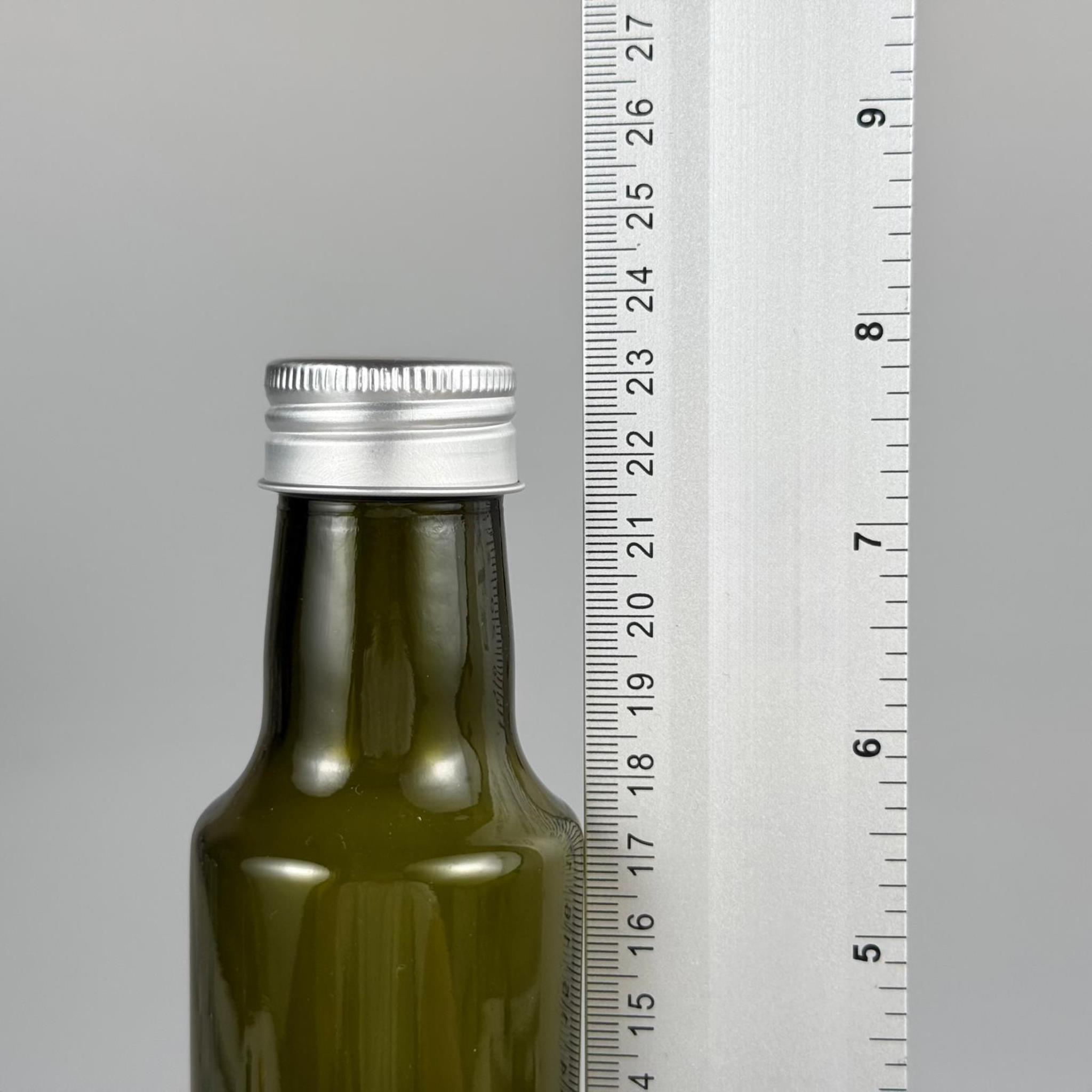 250 CC YEŞİL DORİKA CAM ŞİŞE - GÜMÜŞ METAL ALÜMİNYUM KAPAKLI - 250 ML DORİKA YAĞ ŞİŞESİ - SİRKE ŞİŞESİ