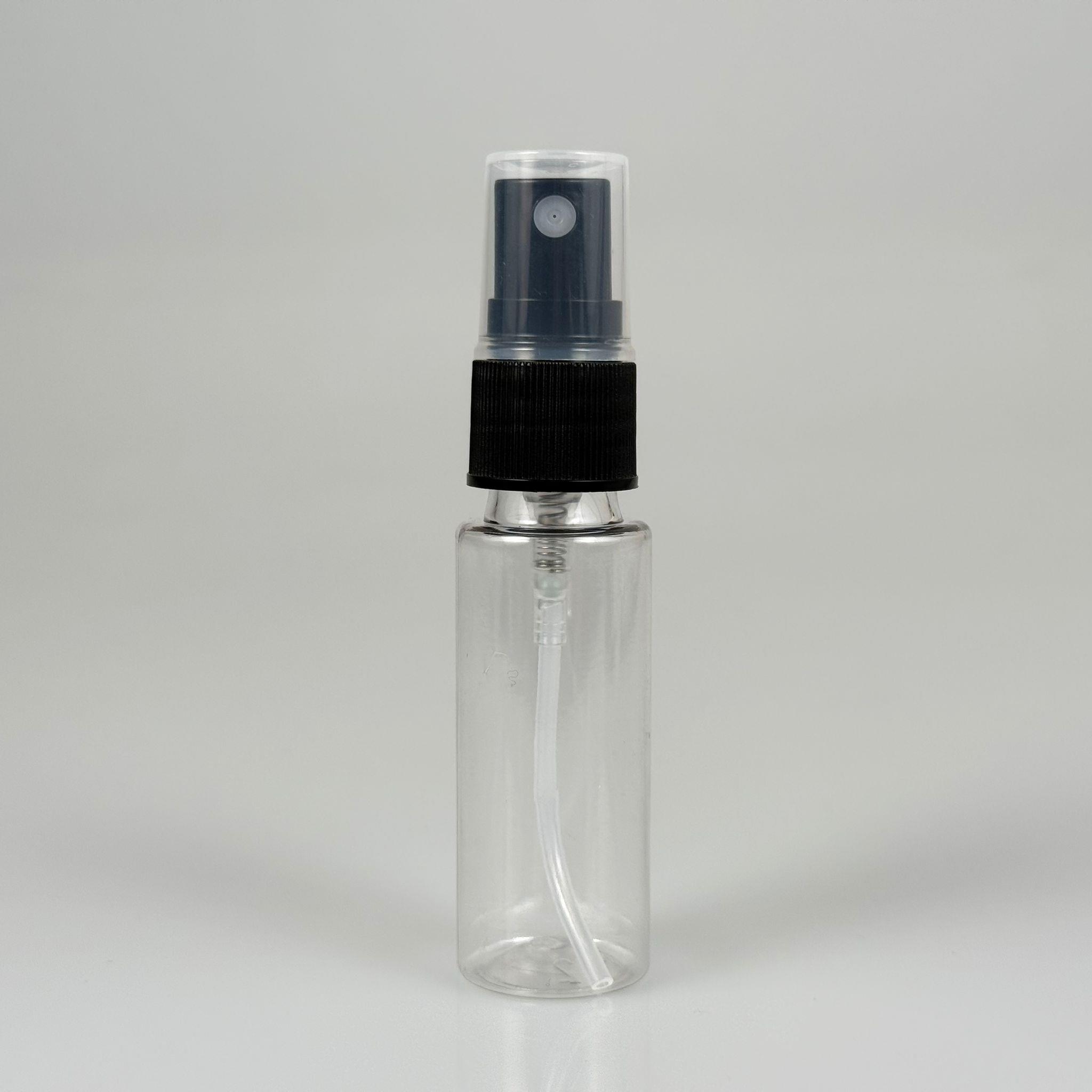 20 CC ŞEFFAF PET ŞİŞE - SİYAH SPREYLİ - 20 ML PET ŞİŞE