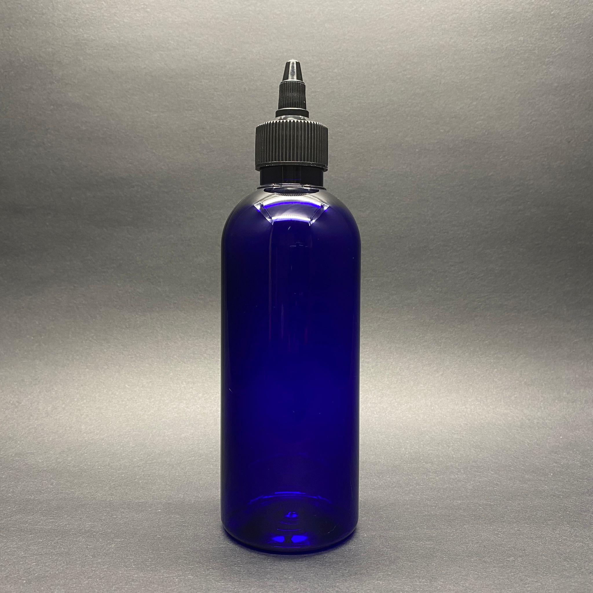 400 CC SİVRİ TWİST ASANSÖR KAPAKLI MAVİ PET ŞİŞE - 400 ML AKITICI SİYAH KAPAKLI PET ŞİŞE