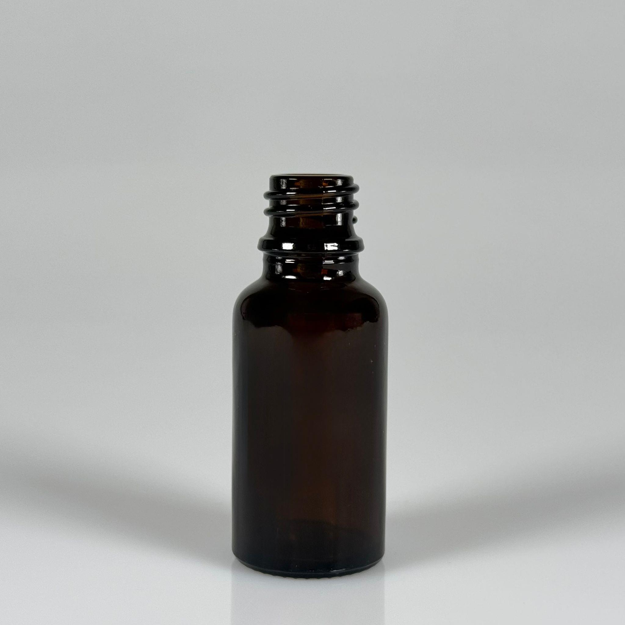 20 CC AMBER CAM ŞİŞE KAPAKSIZ (18 AĞIZ) - 20 ML KAHVERENGİ DROPPER ŞİŞE - ŞİŞECAM ÜRÜN KODU 762302 İLE EŞDEĞERDİR