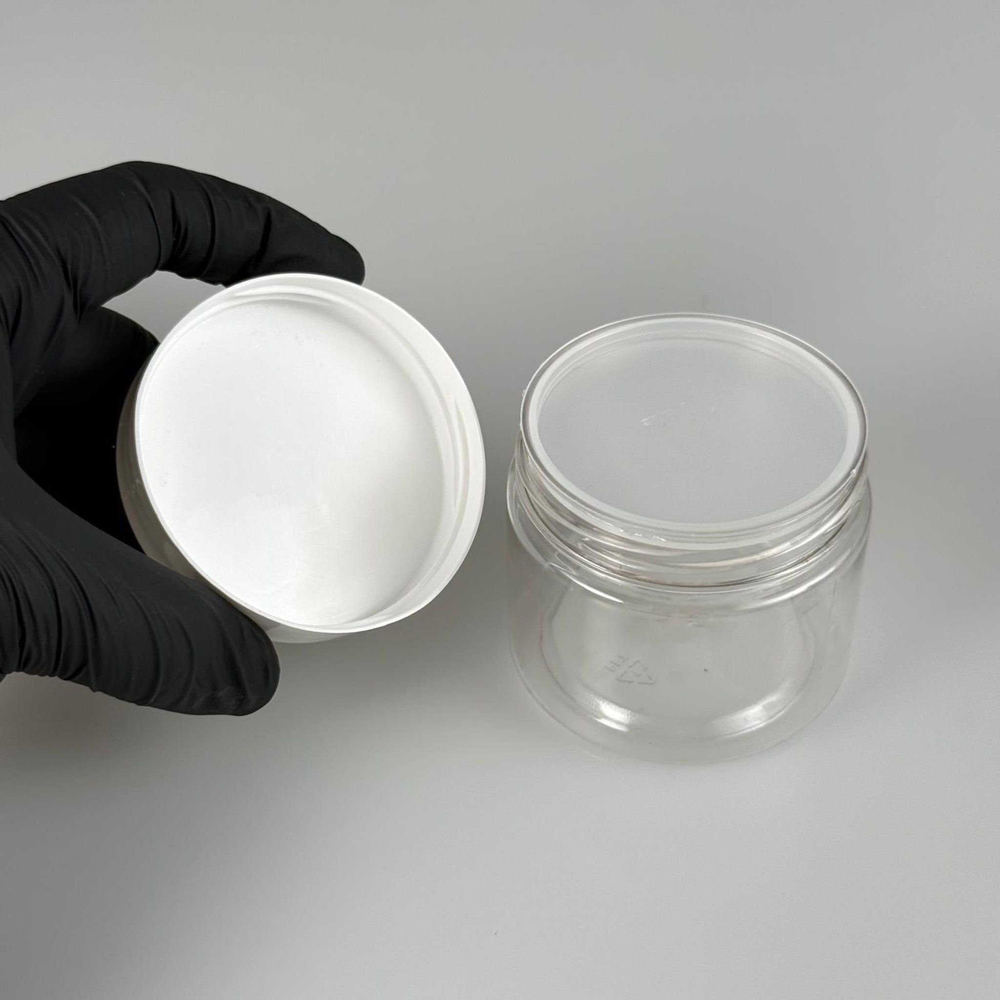 100 CC PET KAVANOZ- BEYAZ KAPAKLI + İÇ TIPALI - 100 ML PLASTİK KAVANOZ - KREM KAVANOZU