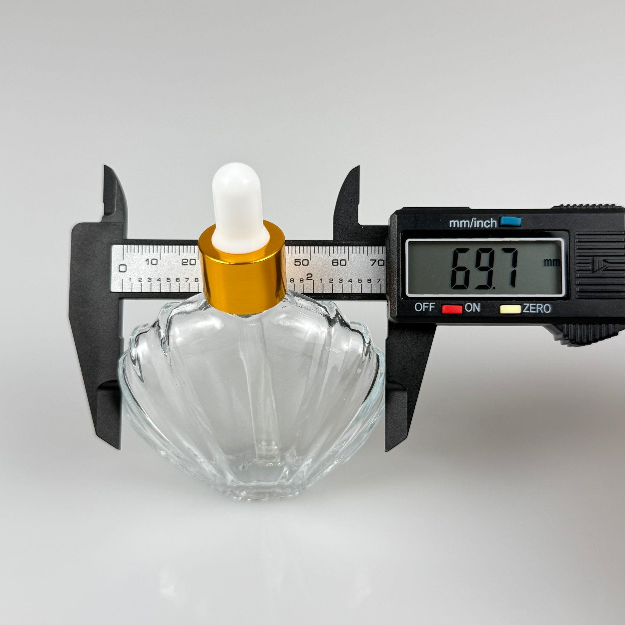 45 CC İSTİRİDYE MODEL PRESTİJLİ CAM DAMLALIKLI ŞİŞE - BEYAZ EMZİK - GOLD METALİK KAPAK - 45 ML CAM DAMLALIKLI ŞİŞE - DAMLALIKLI BOŞ ŞİŞE