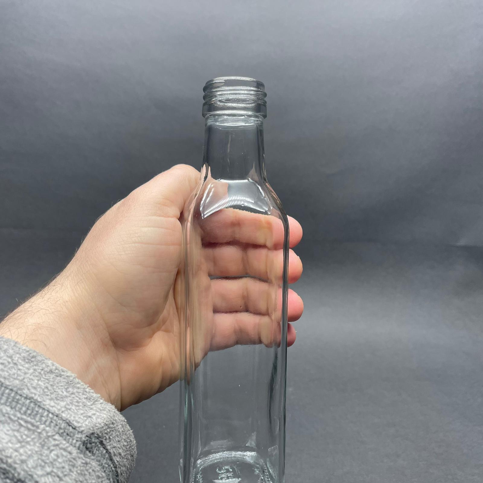 250 CC MARASKA CAM ŞİŞE KAPAKSIZ (31 AĞIZ VİDALI) - 250 ML KÖŞELİ CAM ŞİŞE - 250 ML MARASKA ŞİŞE - ŞİŞECAM ÜRÜN KODU: 120825 İLE EŞDEĞERDİR