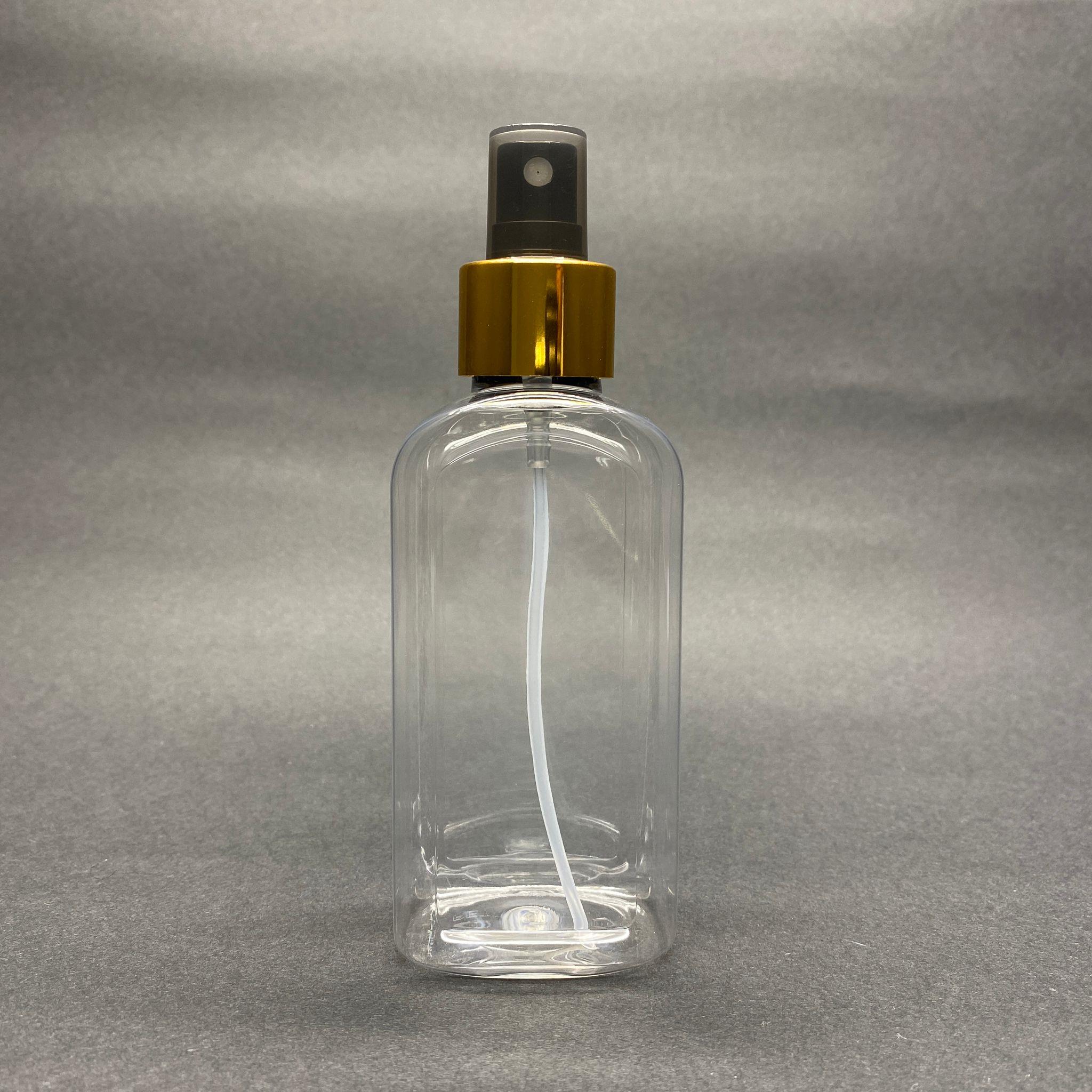 140 CC YASSI ŞİŞE - GOLD SPREYLİ - 140 ML YASSI PLASTİK FISFISLI ŞİŞE