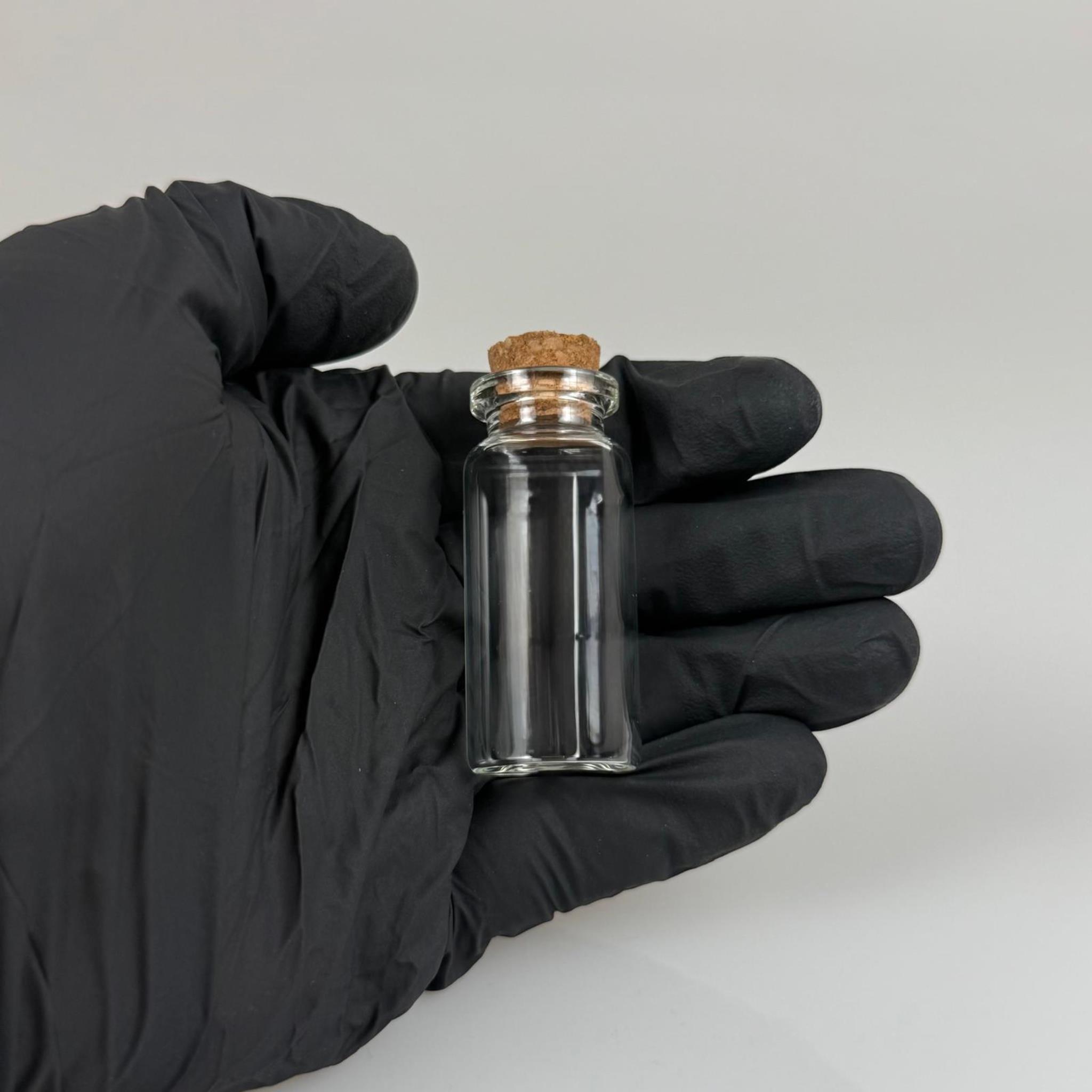 MANTAR TIPALI CAM ŞİŞE - 12 CC - BOROSİLİKAN İNCE CAM ANAHTARLIK , DÜĞÜN , NİŞAN VS İÇİN MANTAR TIPALI ŞİŞELER