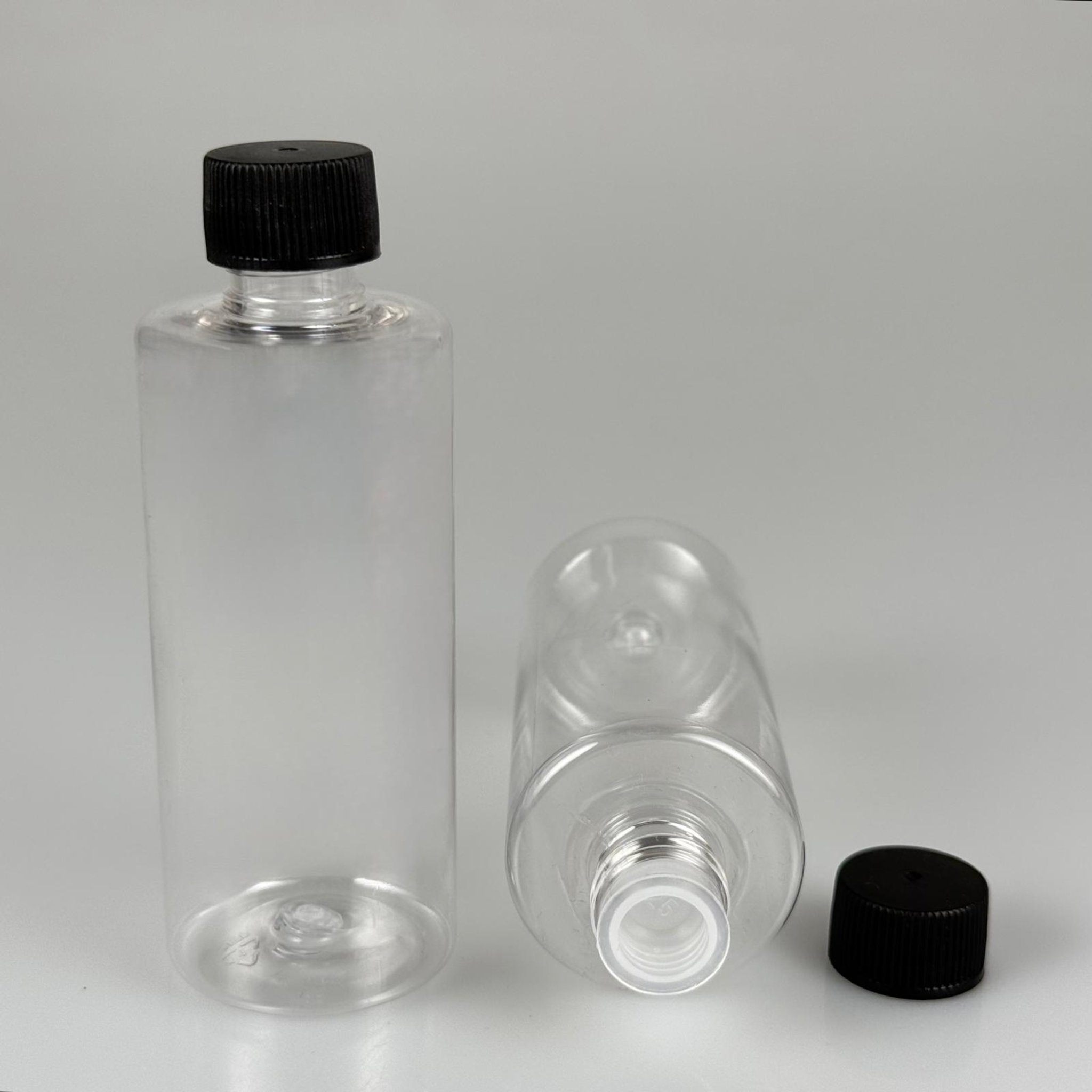100 ML PET ŞİŞE + CONTALI SİYAH KAPAK + KÖR TIPA TAKIM - 100 CC SIZDIRMAZ BOŞ PLASTİK ŞİŞELER