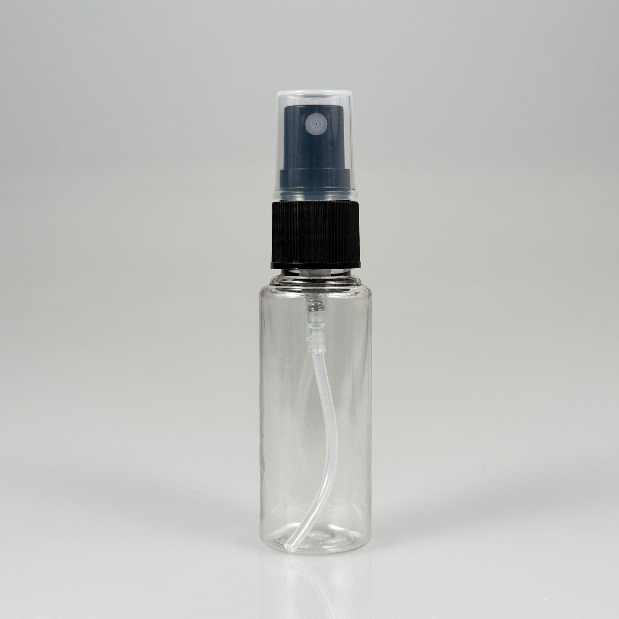 30 CC ŞEFFAF PET ŞİŞE - SİYAH SPREYLİ TESTER 30 ML PLASTİK ŞİŞE