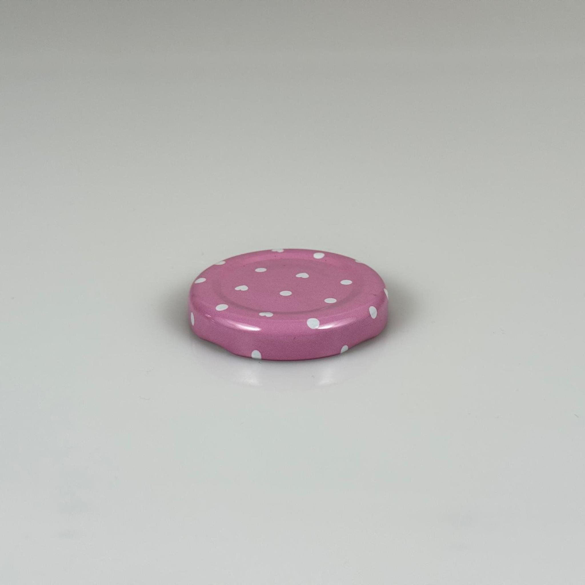 43 MM TWİST-OFF PEMBE METAL KAPAK