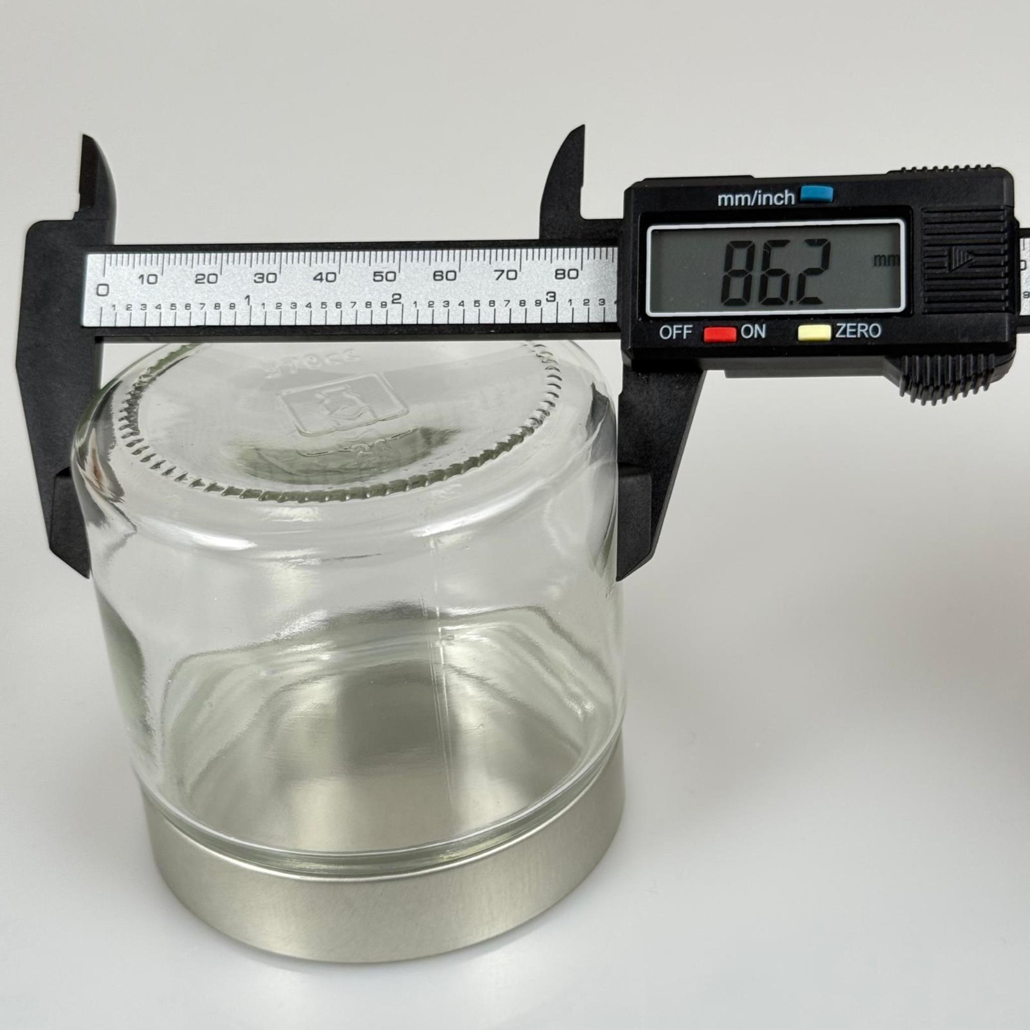 370 CC ALMAN KAVANOZ - GÜMÜŞ KAPAKLI - 370 ML DERİN KAPAKLI CAM KAVANOZ