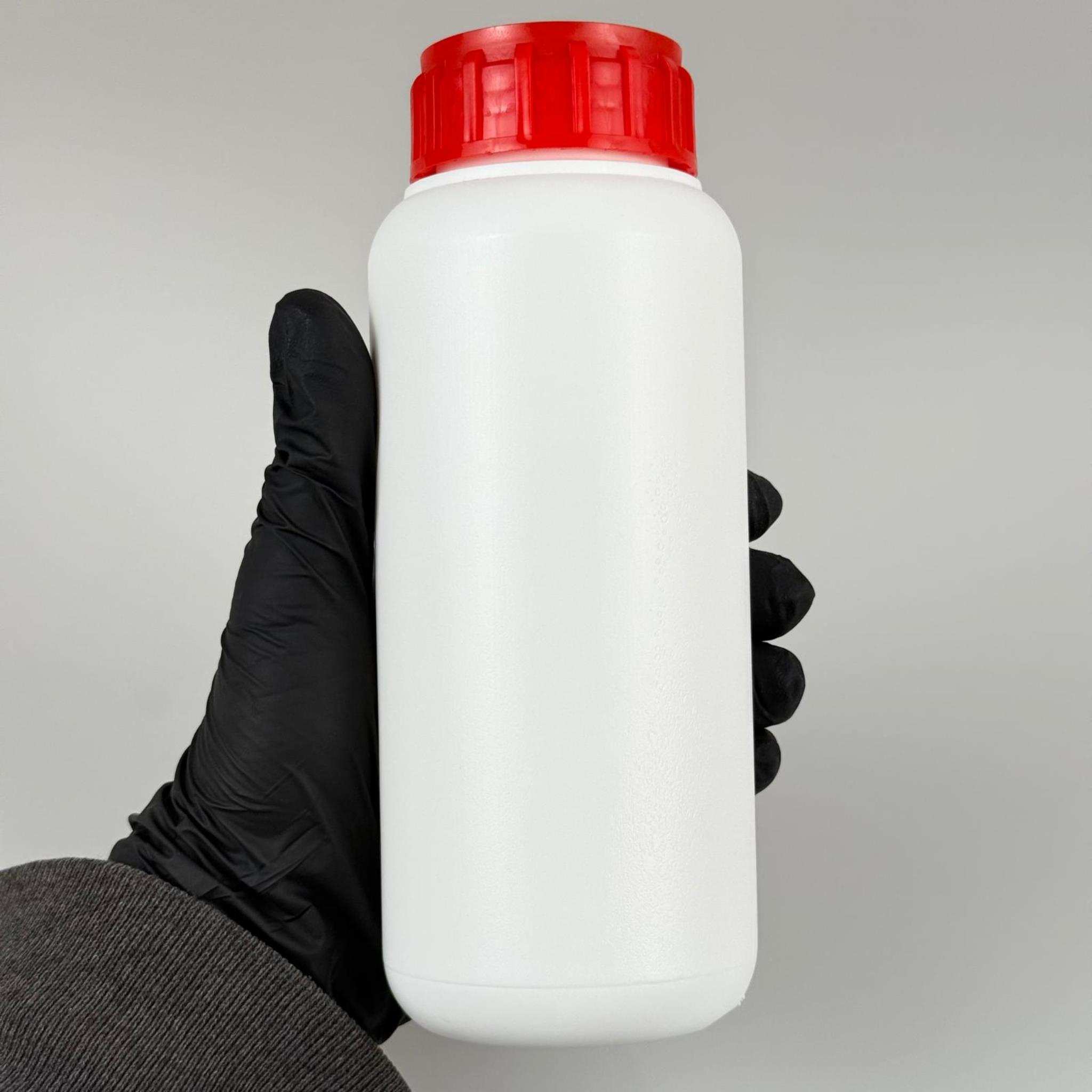 0,5 LT ZİRAİ İLAÇ BİDONU BEYAZ + KIRMIZI ALÜMİNYUM FOLYOLU İNDİKSİYON CONTA SK50 KAPAK + KENDİNDEN YAPIŞKANLI KÖPÜK CONTALI - 500 CC PE POLİETİLEN TARIM BİDON