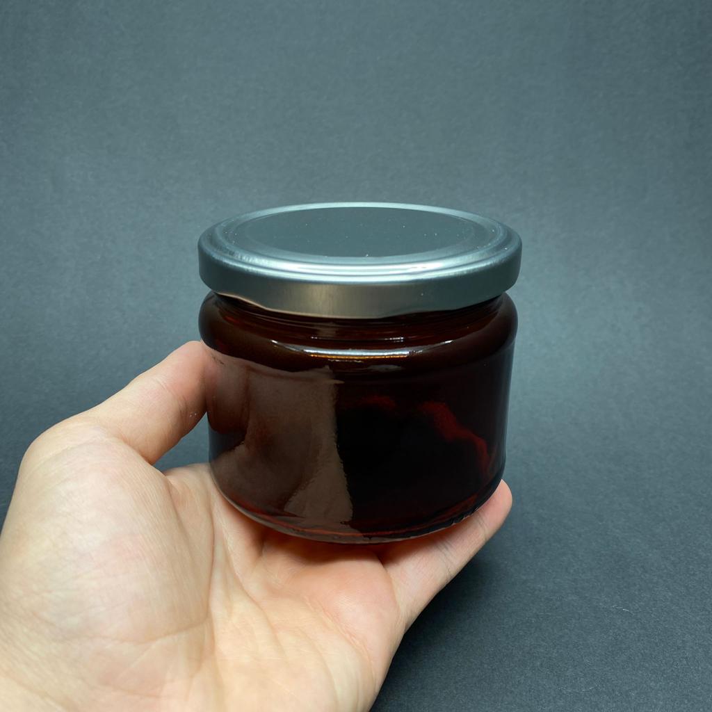 300 CC AMBER CAM KAVANOZ - GÜMÜŞ METAL KAPAKLI - 300 ML KAHVERENGİ KAVANOZ - MUM KAVANOZU (KARGODA ÇİZİLEBİLİR - İADESİ YOKTUR)