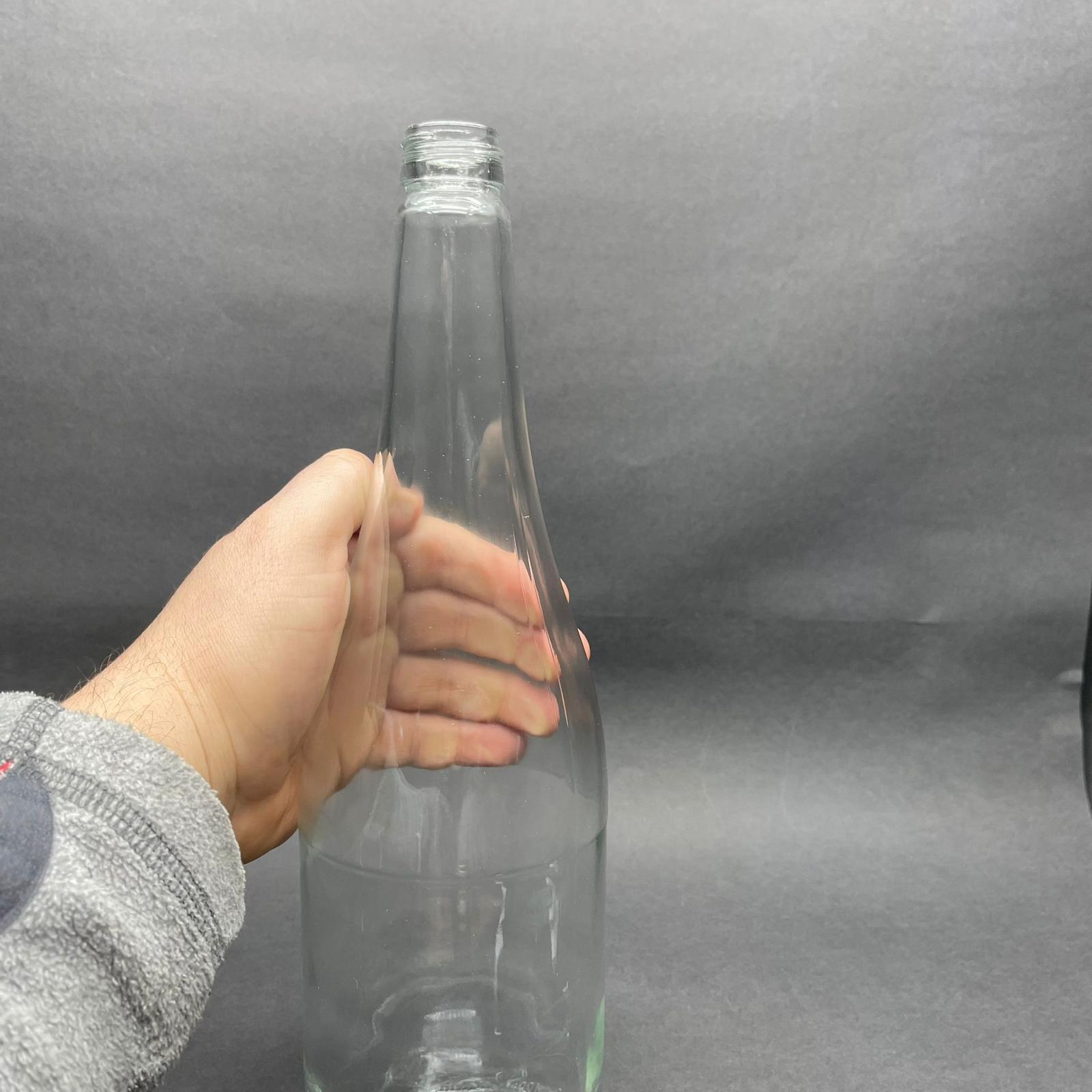 1000 CC ŞEFFAF CAM ŞERBET ŞİŞESİ KAPAKSIZ (28 AĞIZ) - 1 LİTRE CAM ŞİŞE - 1000 ML CAM ŞİŞE - ŞİŞECAM ÜRÜN KODU: 418699