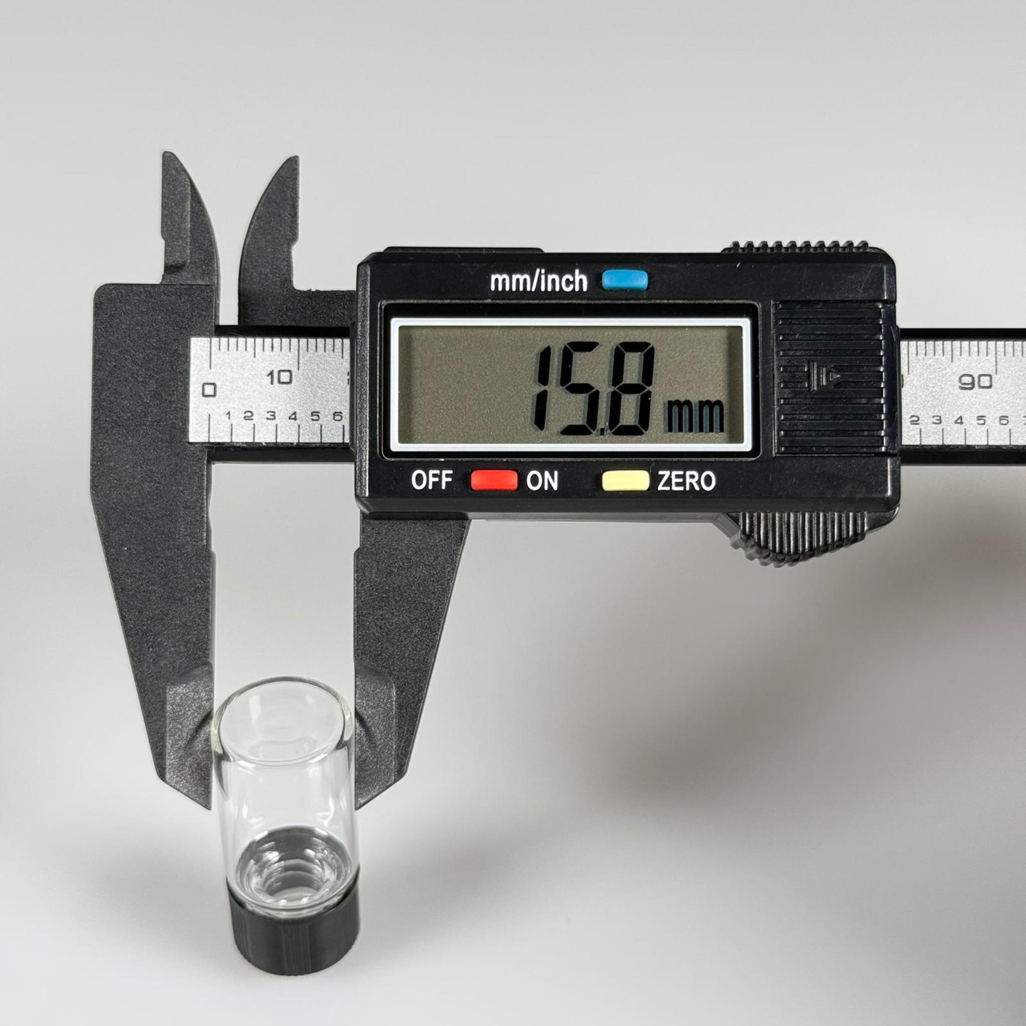 3 CC ŞEFFAF CAM ŞİŞE - SİYAH KAPAKLI - 3 ML KAPAKLI CAM ŞİŞE