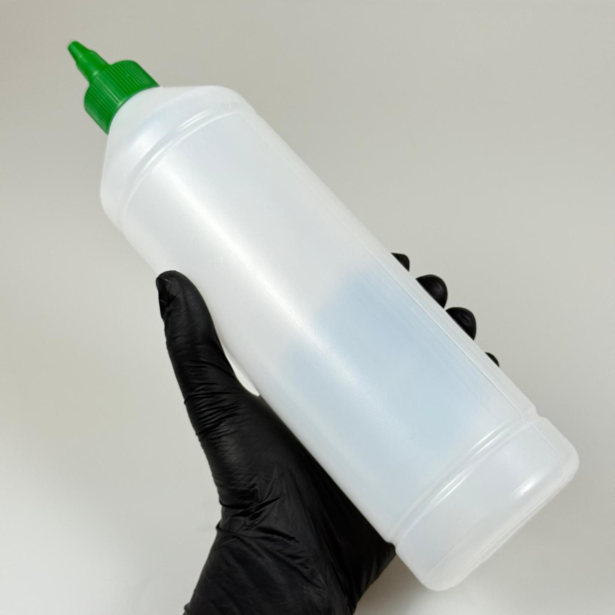 ZEYTİNYAĞI, SOS, ACI SOS, SİRKE, SRIRACHA VB BOŞ ŞİŞELERİ - YEŞİL SİVRİ TWİST AKITICI KAPAK + 1000 ML NATÜREL POLİETİLEN UZUN PLASTİK ŞİŞE TAKIM