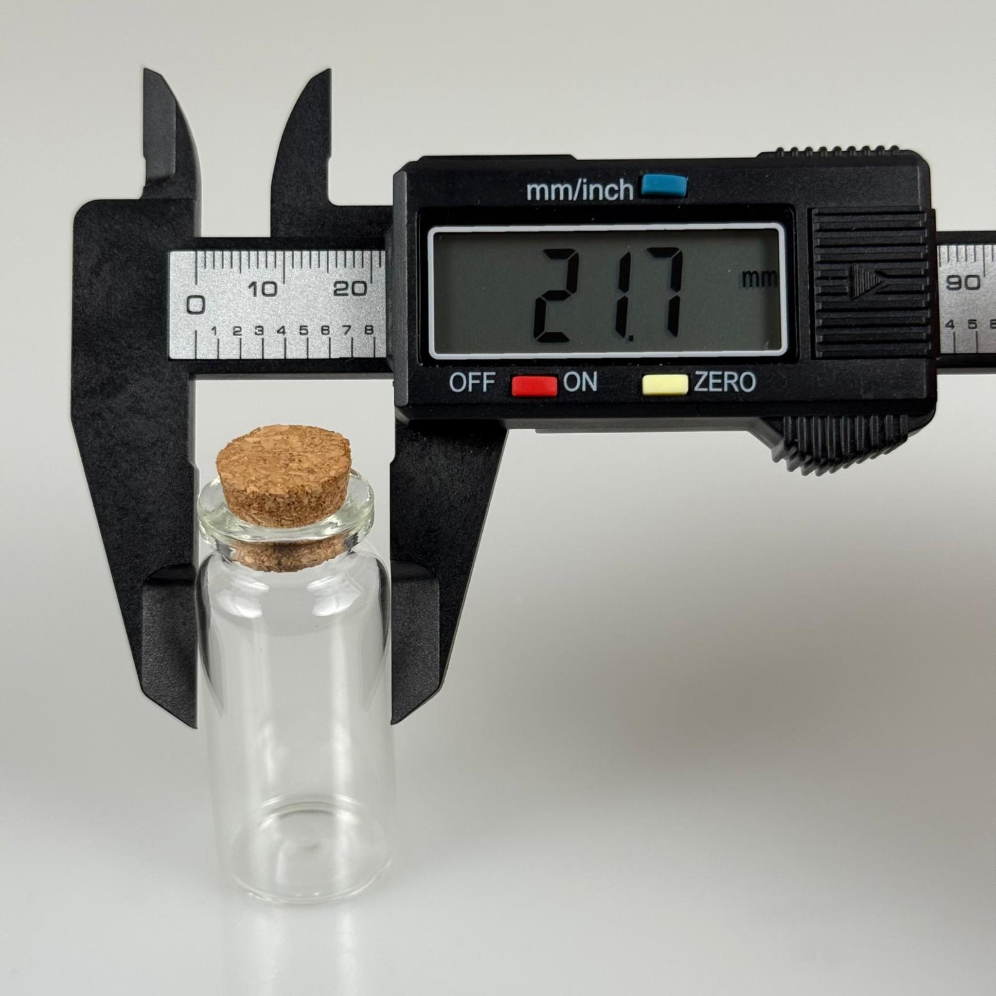 MANTAR TIPALI CAM ŞİŞE - 12 CC - BOROSİLİKAN İNCE CAM ANAHTARLIK , DÜĞÜN , NİŞAN VS İÇİN MANTAR TIPALI ŞİŞELER