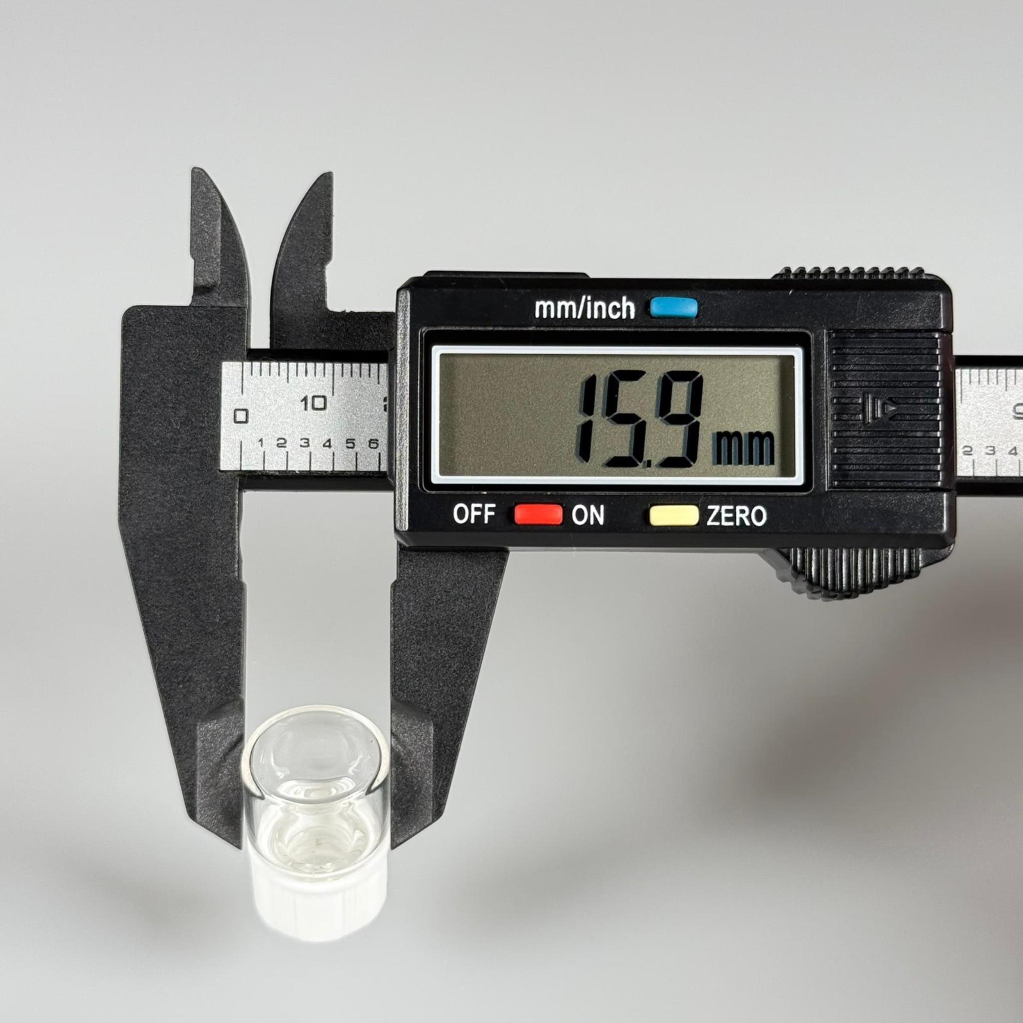 1 CC ŞEFFAF CAM ŞİŞE - BEYAZ KAPAKLI - 1 ML KAPAKLI CAM ŞİŞE