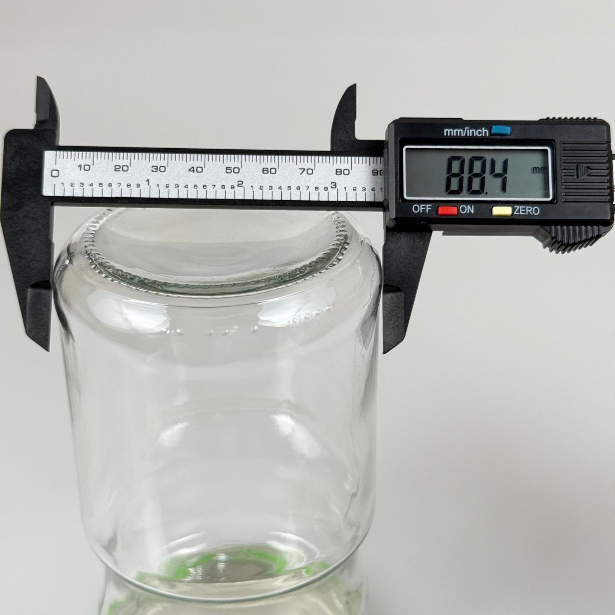 720 CC BOĞUMLU CAM KAVANOZ - AÇIK YEŞİL METAL KAPAKLI - 720 ML CAM KAVANOZ