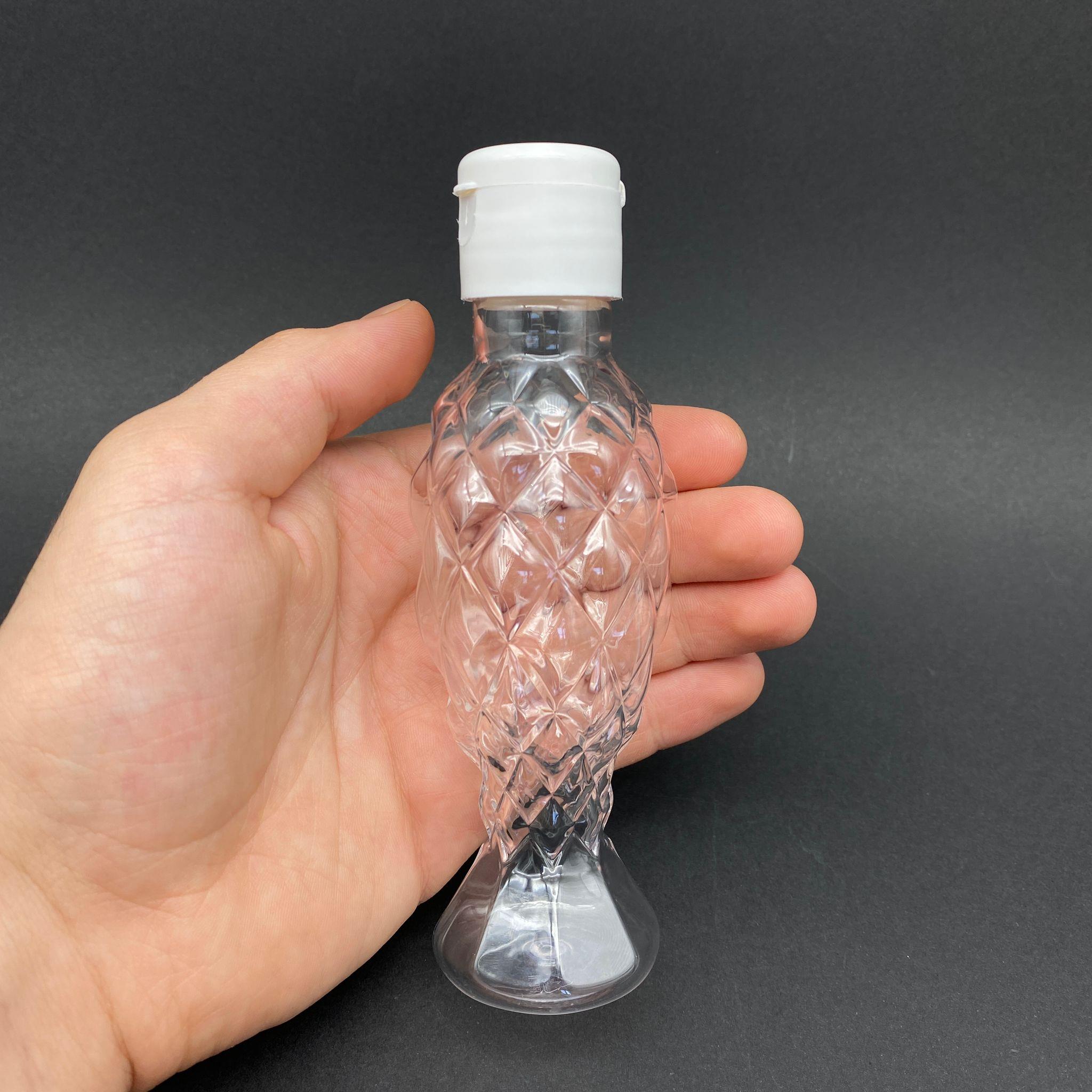 100 CC BALIKSIRTI ŞİŞE - BEYAZ FLİPTOP AKITICI KAPAKLI - 100 ML AKITICILI PLASTİK ŞİŞE