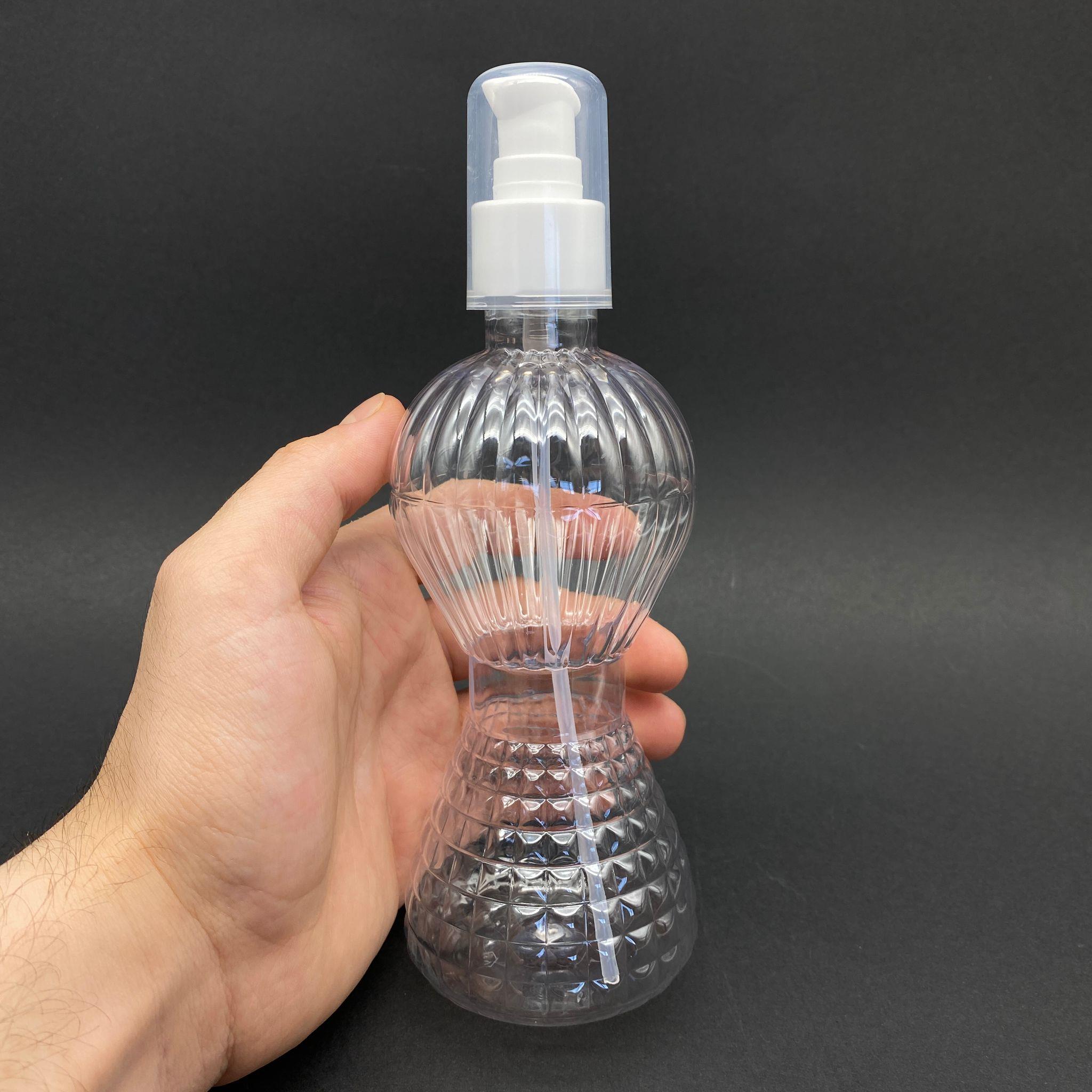 300 CC PIRLANTA MODEL PET ŞİŞE - BEYAZ LOSYON POMPALI - 300 ML POMPALI PLASTİK ŞİŞE