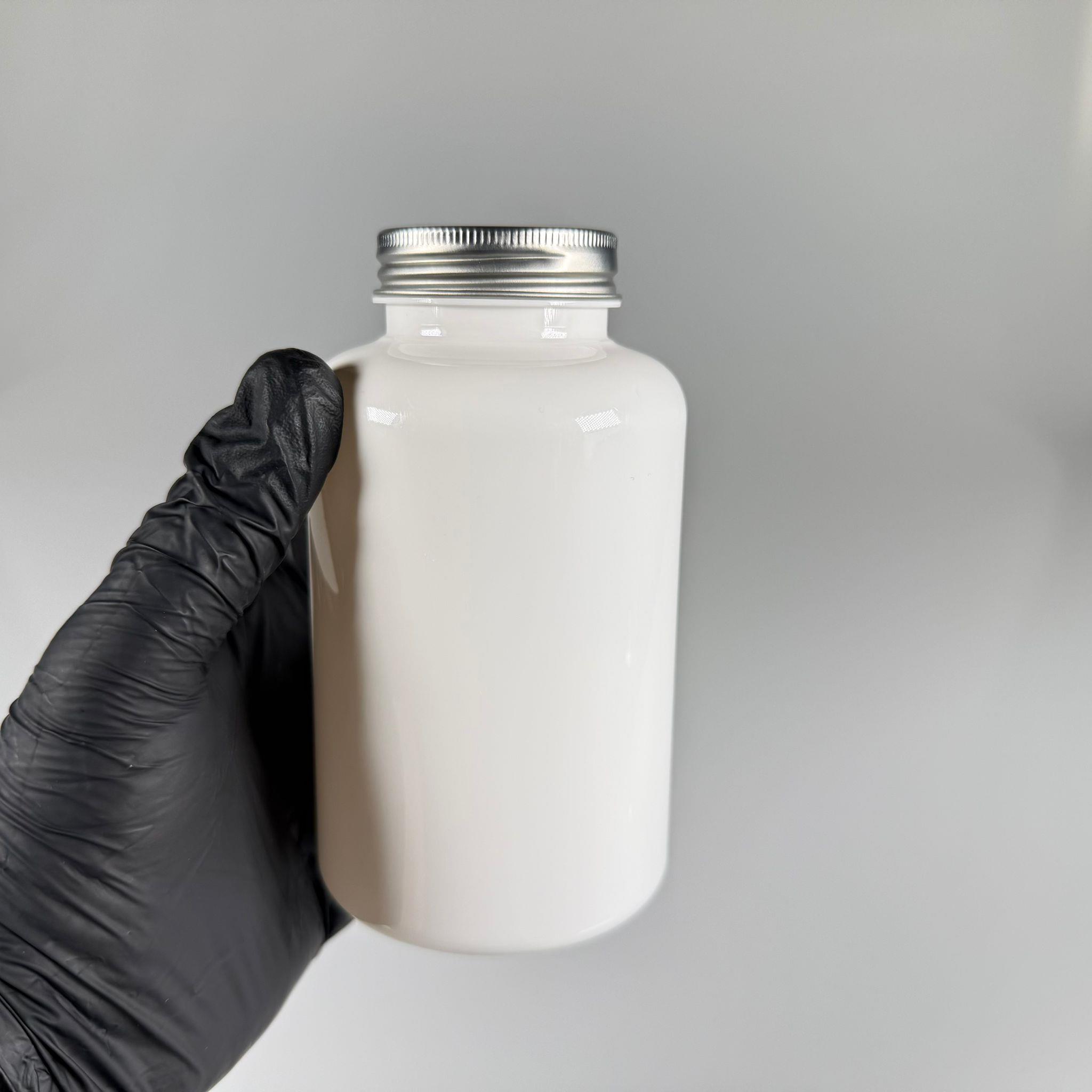 BAHARAT, TOZ, KAHVE, SAHLEP VB MUTFAK DÜZENLEME İÇİN KARE PLASTİK KAVANOZLAR - 400 ML -  RAF DÜZENLEYİCİ GIDAYA UYGUN KÖŞELİ GÜMÜŞ METAL KAPAKLI BEYAZ PET KAVANOZLARI