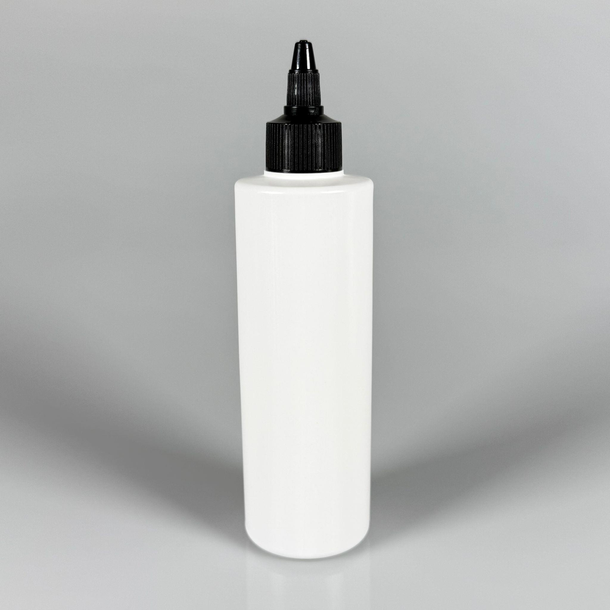 200 CC (SİLME 250 CC) BEYAZ SİLİNDİR MODEL MAT SERT POLİETİLEN ŞİŞE - SİYAH AKITICI SİVRİ TWİST KAPAKLI - 200 ML BEYAZ PLASTİK ŞİŞE