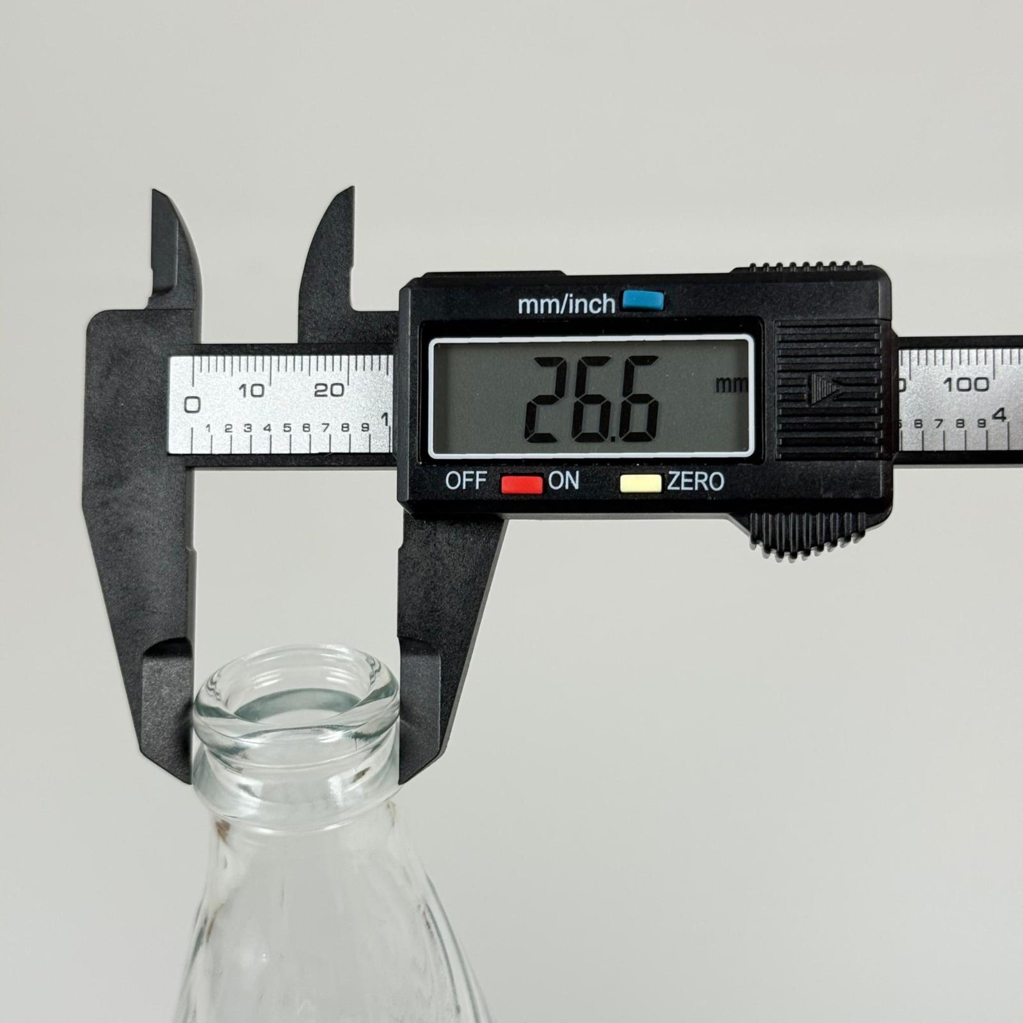 250 CC ŞEFFAF CAM GAZOZ ŞİŞESİ KAPAKSIZ (26 AĞIZ) - 250 ML SODA ŞİŞESİ - TAÇ KAPAK UYUMLU