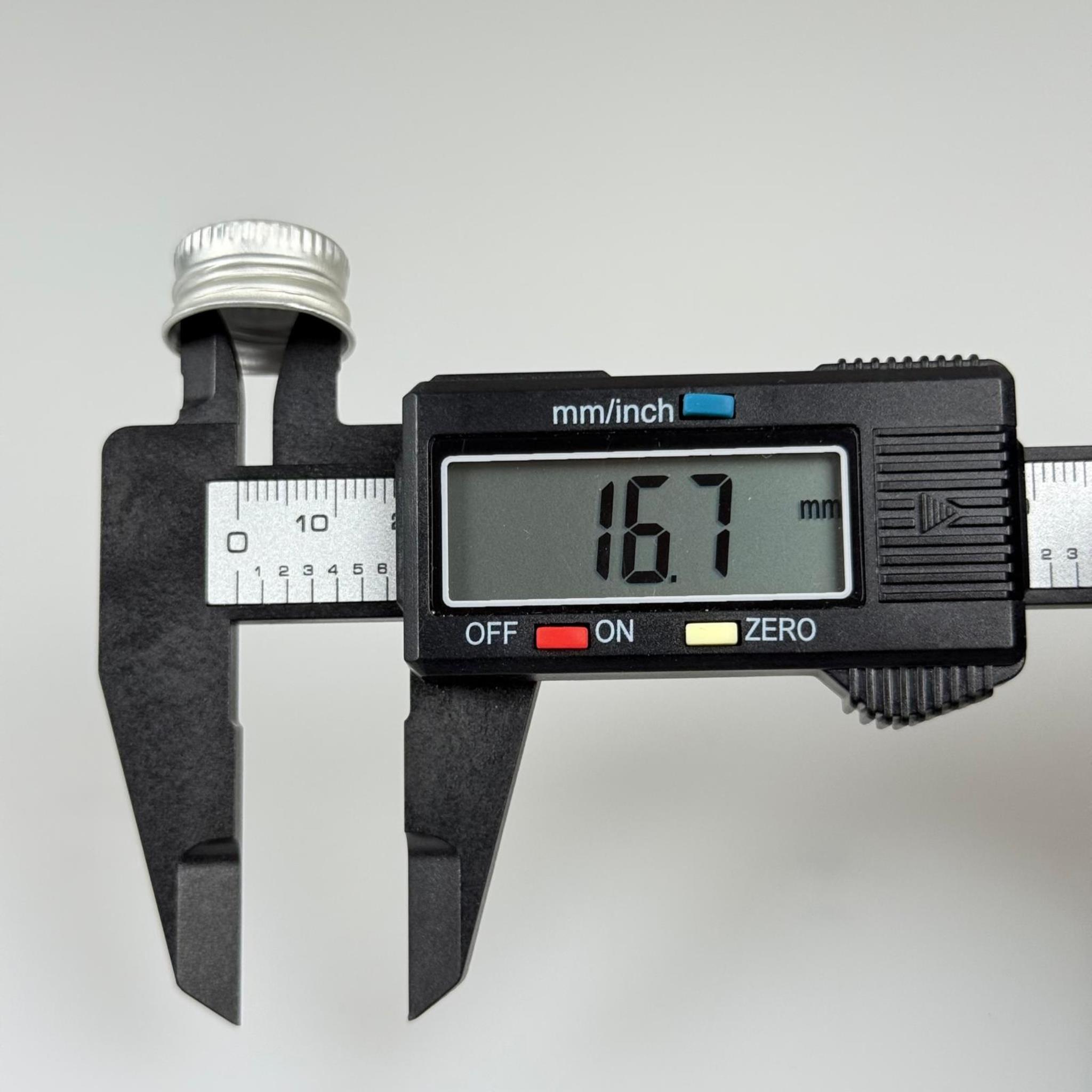 18 MM VİDALI GÜMÜŞ ALÜMİNYUM KAPAK