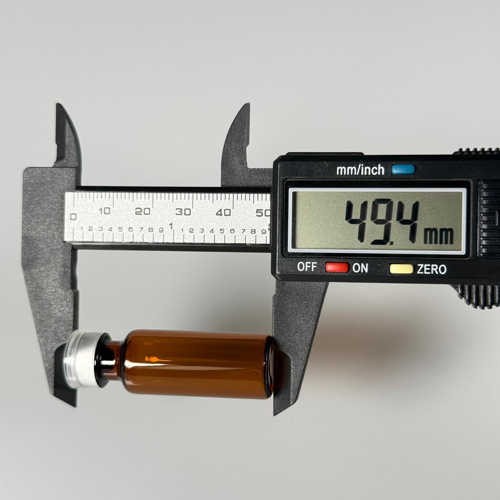 4 ML vial flakon şişe - 13 ağız 4 cc amber cam ilaç şişesi + kauçuk butil enjektör tıpası + gümüş alüminyum kapaklı takım