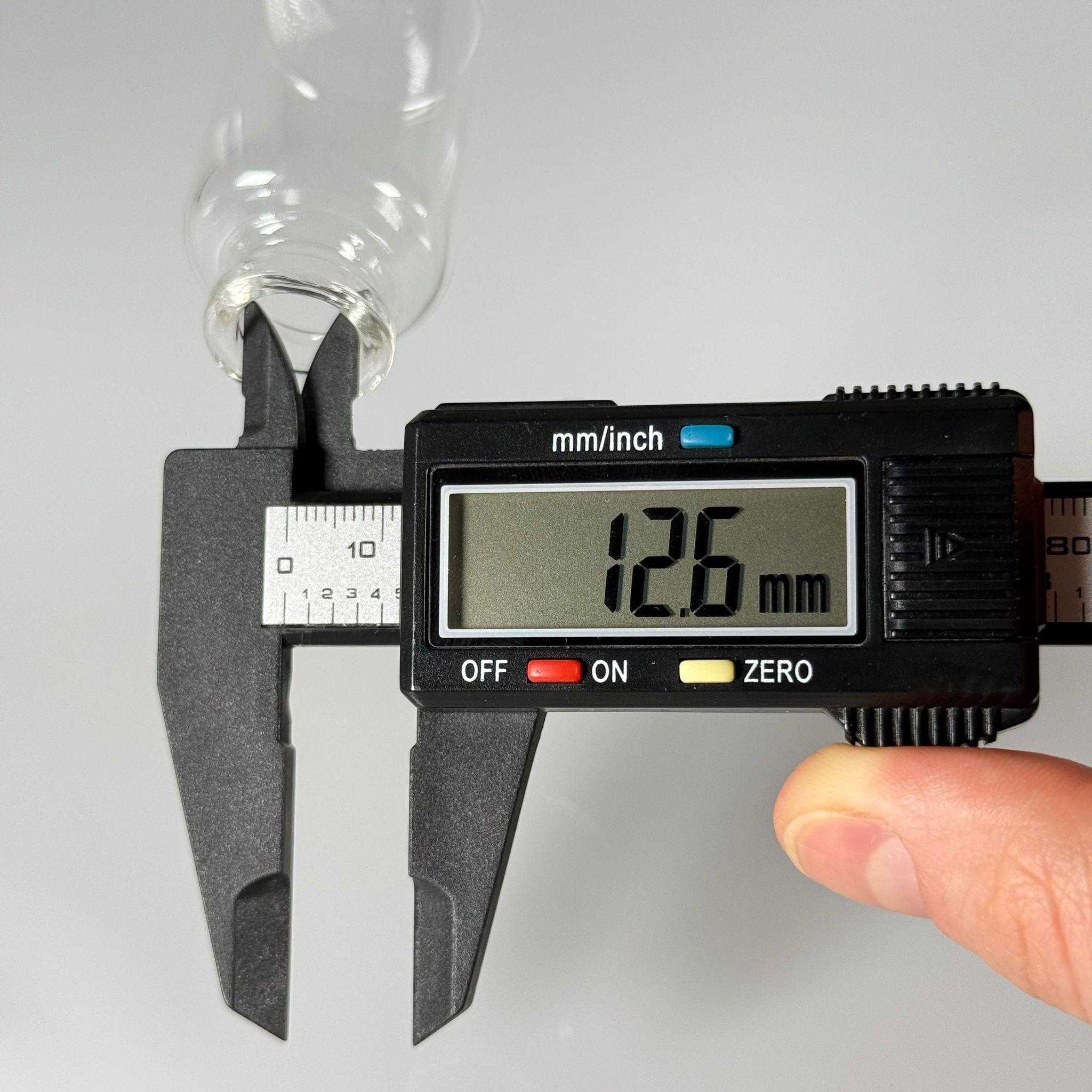 BOROSİLİKAT ŞEFFAF CAM ŞİŞE - 25 CC - 30x55 MM - ÇEKME CAM BORU FLAKON İNCE PENİSİLİN ŞİŞESİ - AĞIZ ÇAPI 20 MM