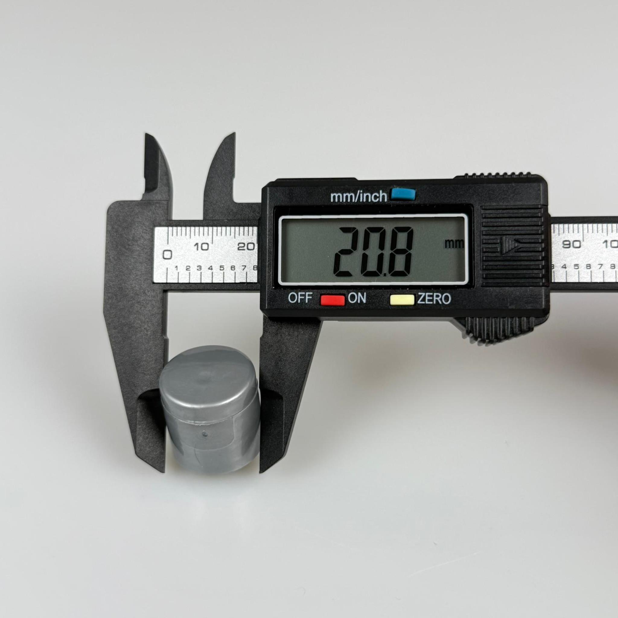 18 MM FLİPTOP KAPAK GRİ - AÇILIR KAPANIR KAPAK - AKITICILI KOLONYA DEZENFEKTAN KAPAK