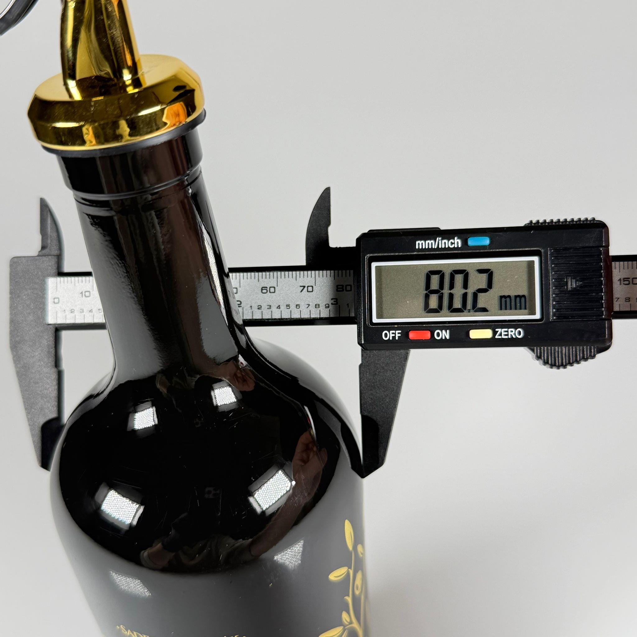 500 CC SİYAH OLİVE YAZI CAM ZEYTİNYAĞ ŞİŞESİ - GOLD YAĞDANLIK TIPALI - 500 ML YAĞDANLIK BASKILI CAM ŞİŞE