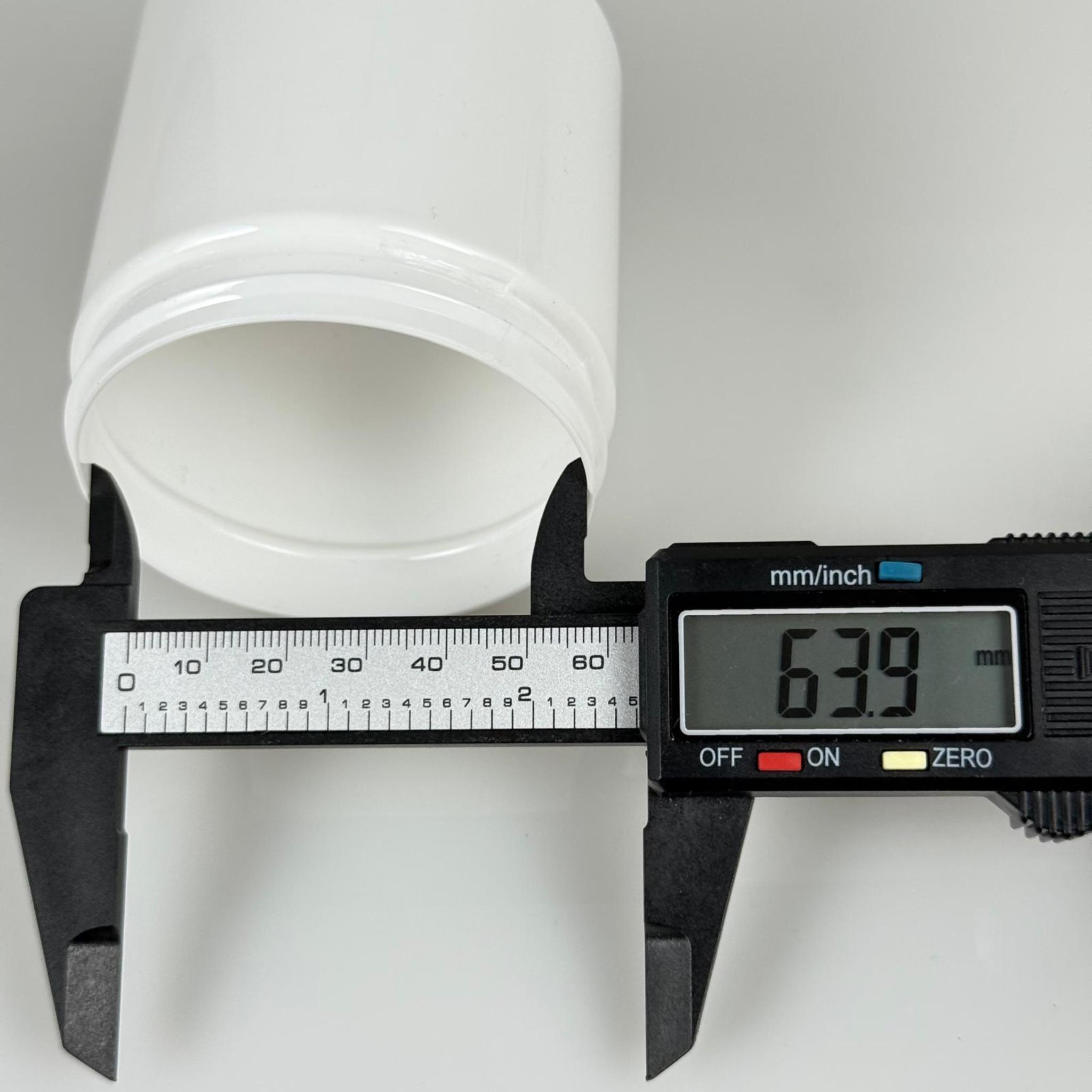 250 CC SERT PLASTİK BEYAZ KREM KAVANOZU KAPAKSIZ (70 AĞIZ) - 250 ML PLASTİK KAVANOZ