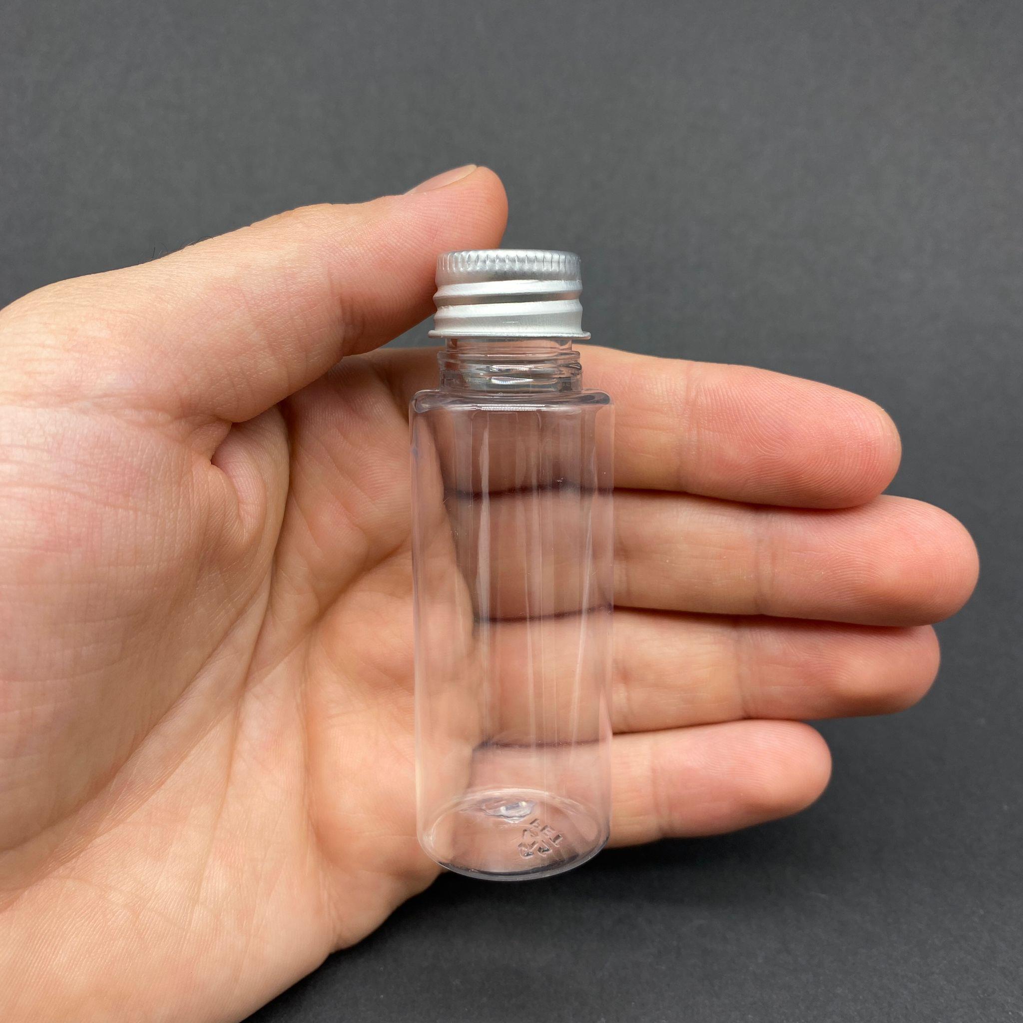 30 CC PLASTİK ŞİŞE - GÜMÜŞ ALÜMİNYUM KAPAKLI - 30 ML KAPAKLI PET ŞİŞE