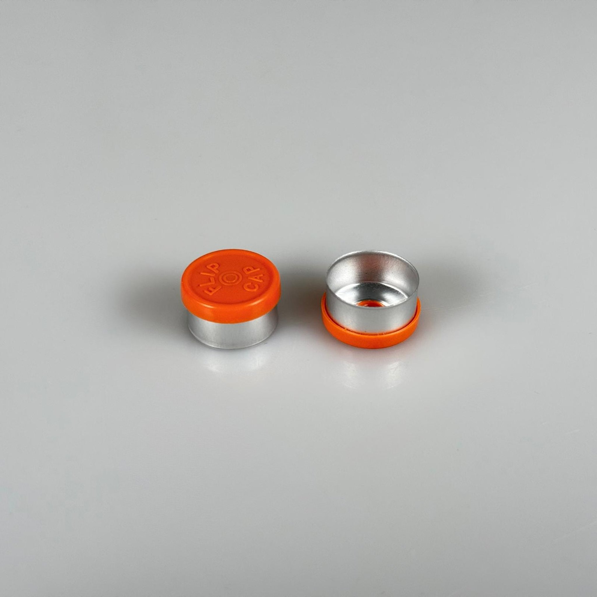 13 MM PENİSİLİN FLAKON ALÜMİNYUM KAPAK - TURUNCU