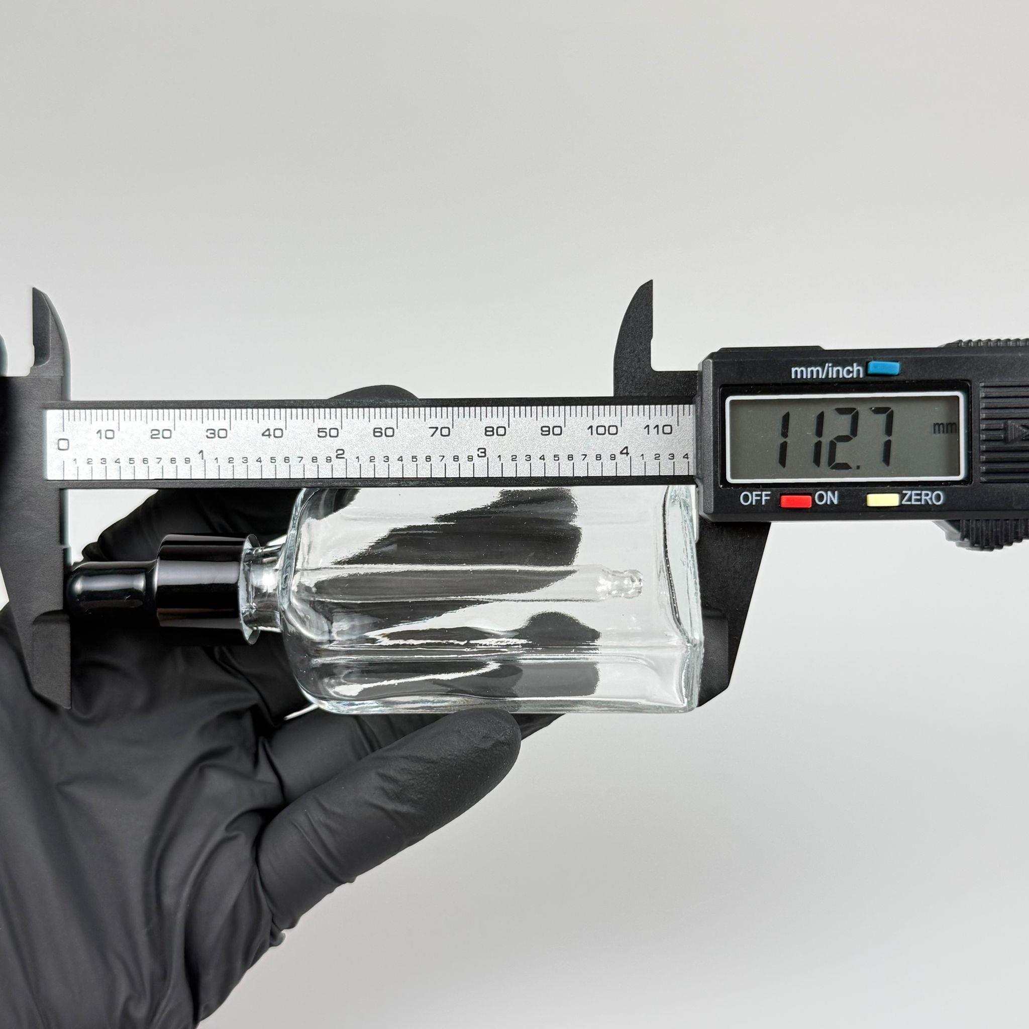 40 CC YASSI DİKDÖRTGEN PRESTİJLİ CAM DAMLALIKLI ŞİŞE - SİYAH EMZİK - SİYAH METALİK KAPAK - 40 ML CAM DAMLALIKLI ŞİŞE - DAMLALIKLI BOŞ ŞİŞE