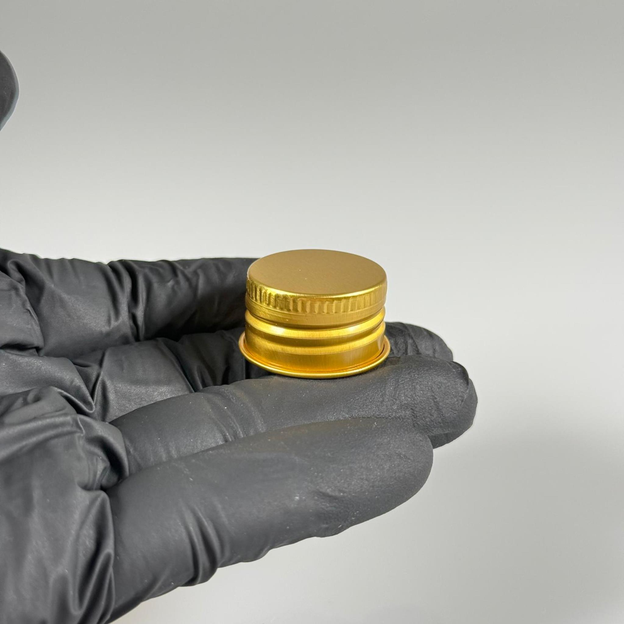 24 MM VİDALI METAL ALÜMİNYUM GOLD KAPAK