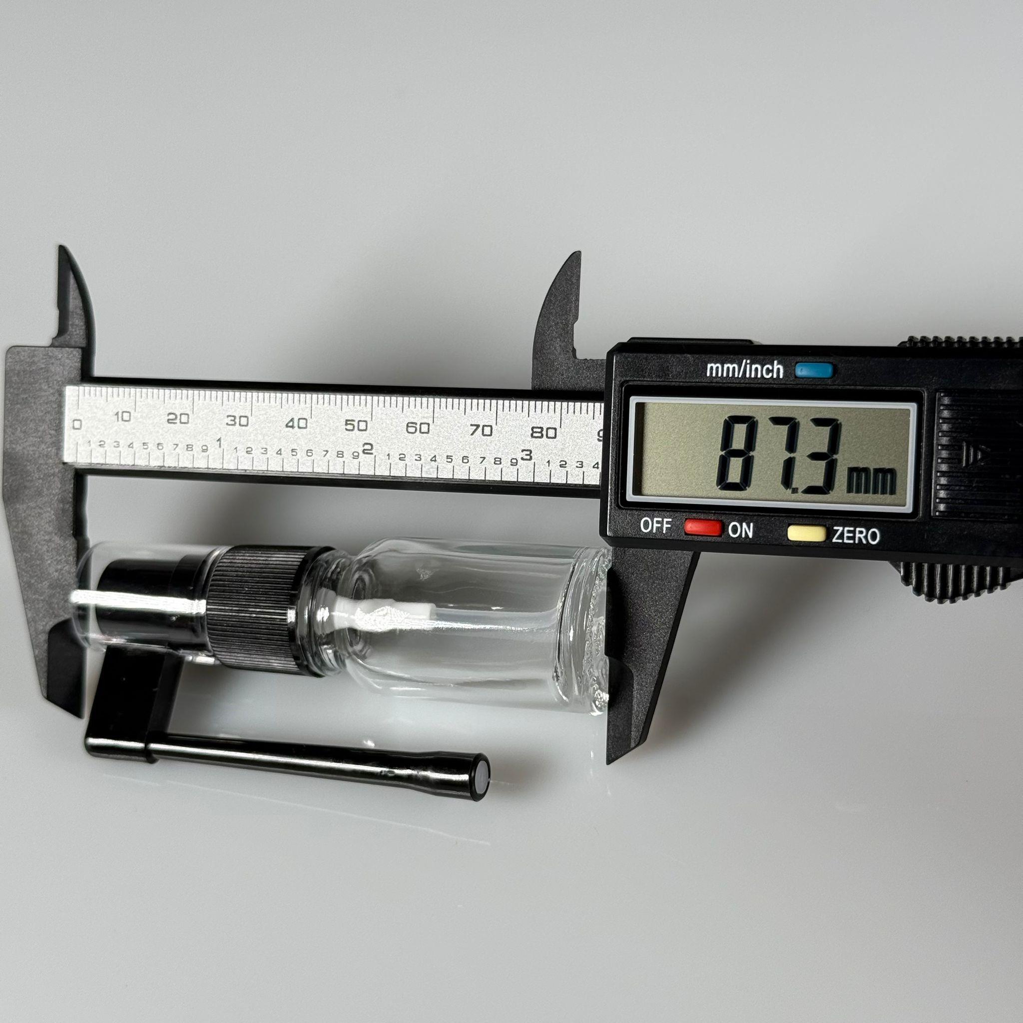 10 ml Farmasötik Plastik Uzun Nozullu Mist Oral Boğaz Spreyli Şeffaf Cam Şişe - 10 CC SİYAH ORAL BOĞAZ SPREYLİ CAM ŞİŞE