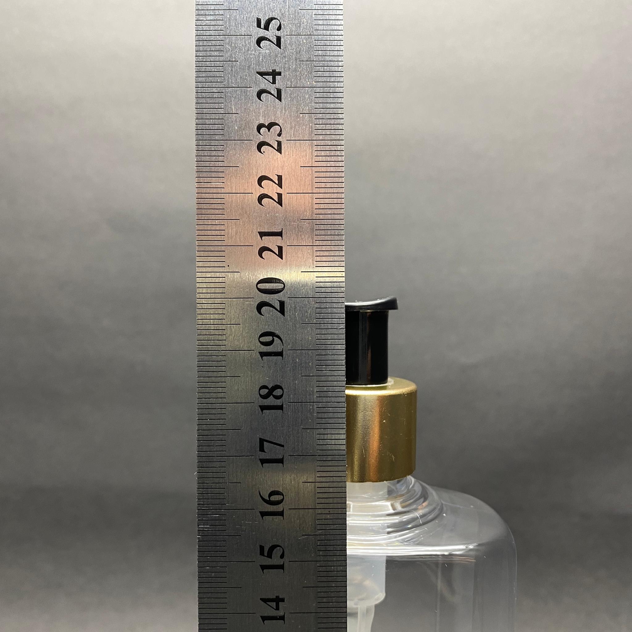 400 CC YASSI MODEL PET ŞİŞE - GOLD POMPALI - 400 ML PLASTİK POMPALI ŞİŞE