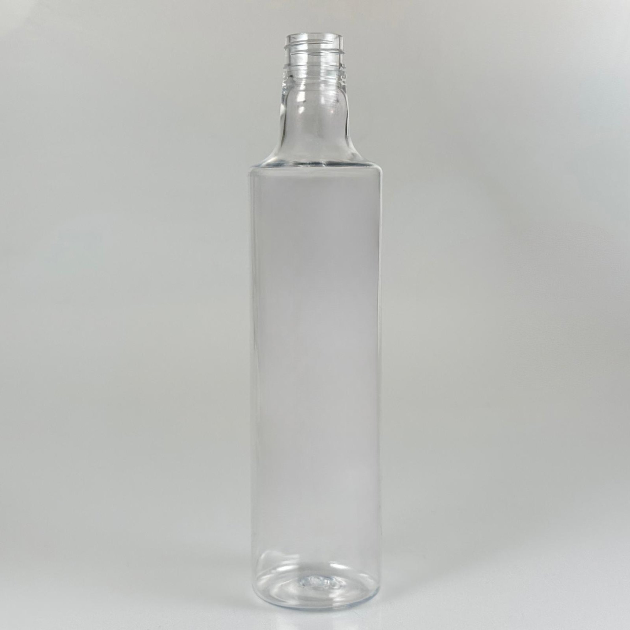 500 CC DORİKA SİLİNDİR PET ŞİŞE - 28 AĞIZ KAPAKSIZ -  (60 GR) CAM GÖRÜNÜMLÜ SERT KALIN KIRILMAZ 500 ML SİLİNDİR PLASTİK ŞİŞE