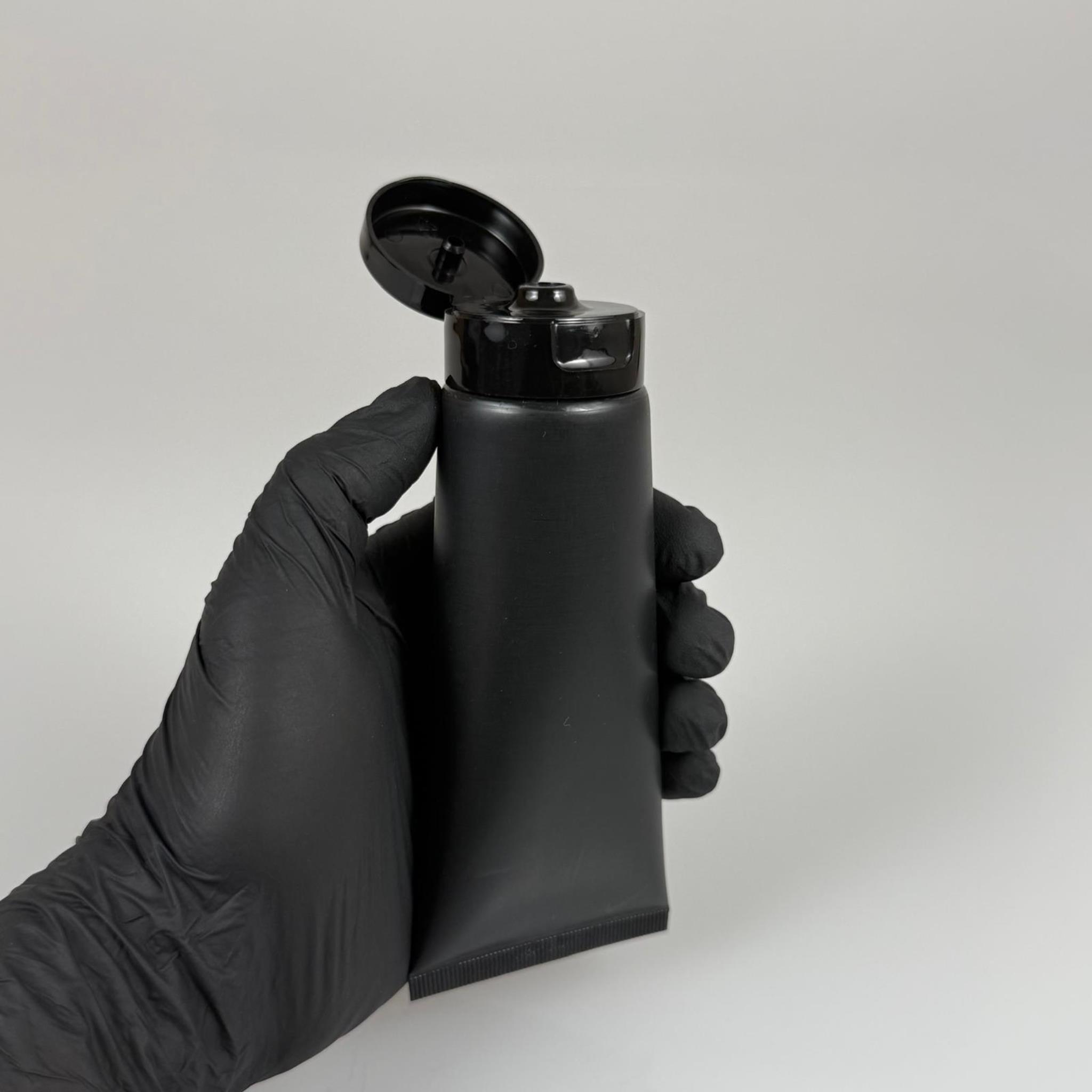 KOZMETİK İÇİN SİYAH BOŞ KREM TÜPÜ FLİPTOP KAPAKLI  - 100 ML - MERHEM TÜPÜ - PLASTİK MANÜEL DOLDURULABİLİR BOŞ TÜP - LİPGLOSS TÜP - DUDAK PARLATICISI TÜPÜ - BAL DOLUMU İÇİN PLASTİK TÜP
