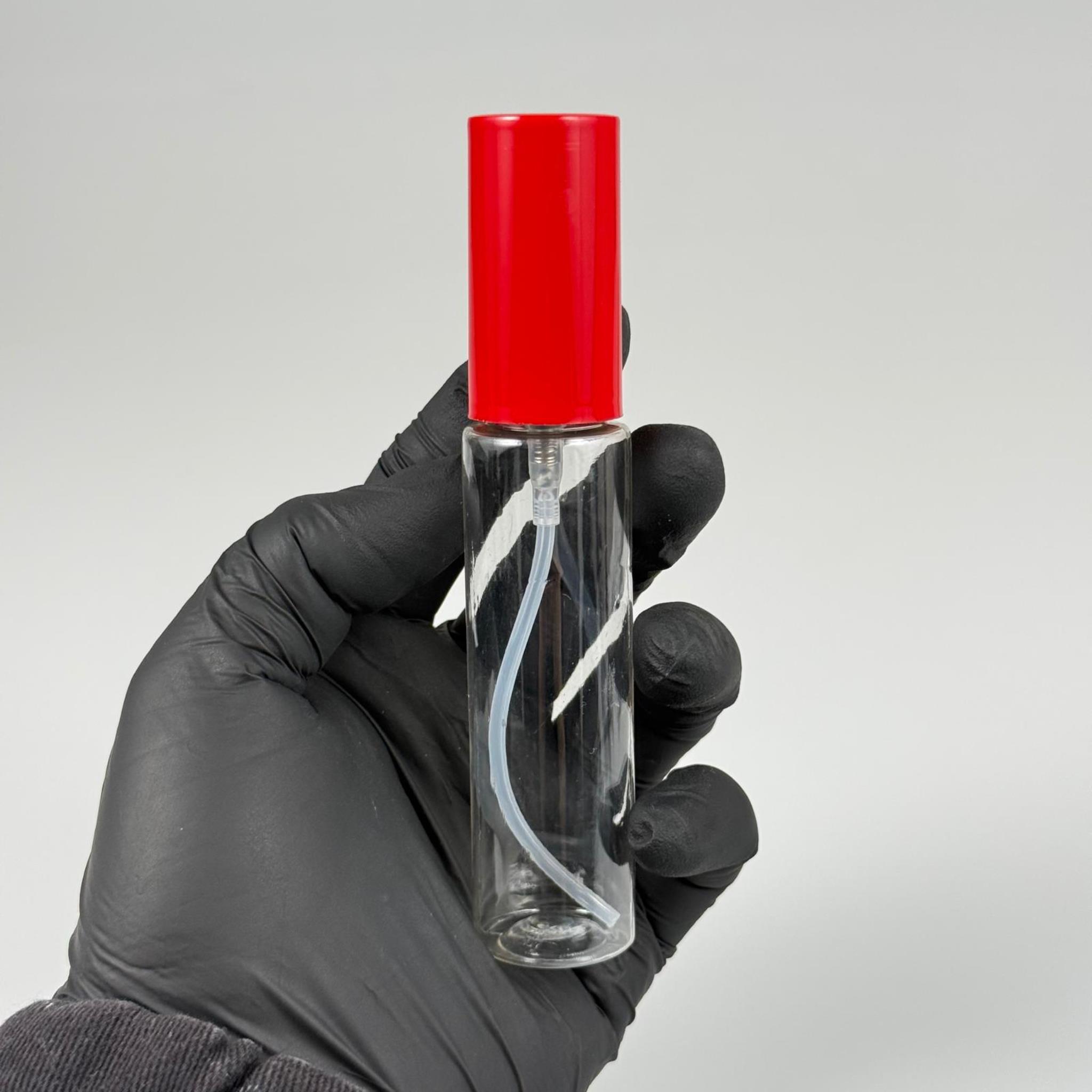 35 CC PARFÜM ŞİŞESİ PLASTİK - SİYAH SPREY + KIRMIZI KAPAK - 35 ML PARFÜM ŞİŞESİ PET