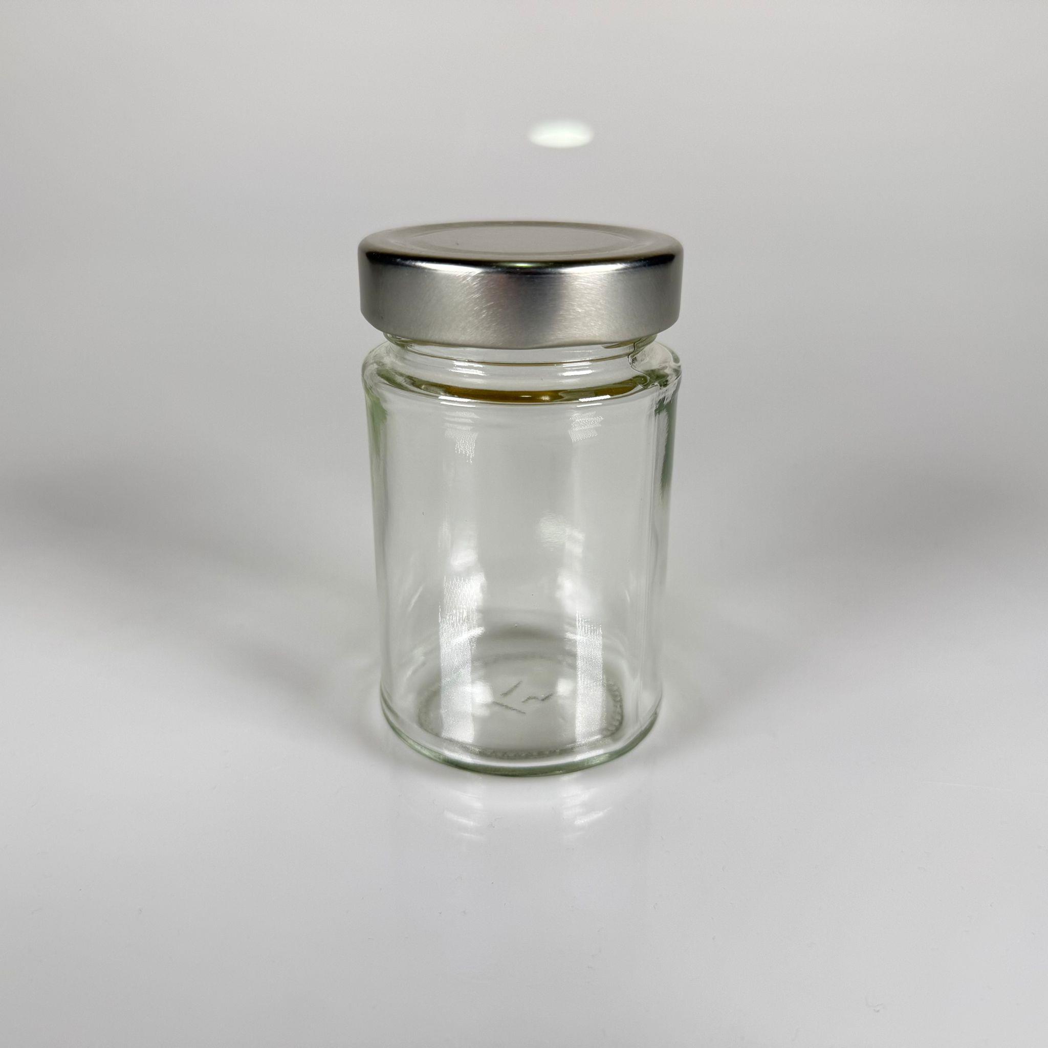 220 CC ALMAN ERGO KAVANOZ - GÜMÜŞ METAL KAPAKLI - 220 ML DERİN KAPAKLI VASO PESTI BARİLLA CAM KAVANOZ - ŞİŞECAM ÜRÜN KODU: 100822