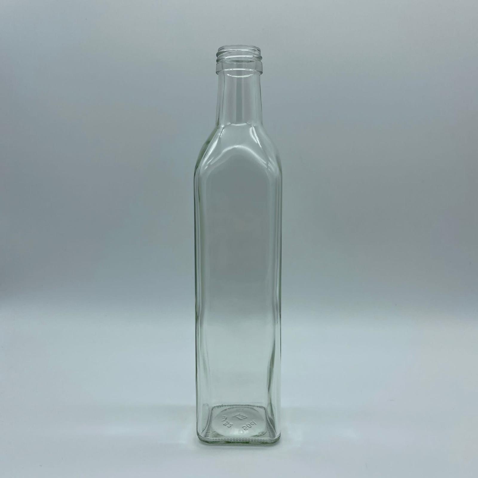 500 CC ŞEFFAF CAM MARASKA KÖŞELİ ŞİŞE (VİDALI) (31 AĞIZ) KAPAKSIZ - 500 ML MARASKA CAM ŞİŞE - YAĞ SİRKE ŞİŞESİ - ŞİŞECAM ÜRÜN KODU: 121250 İLE EŞDEĞERDİR