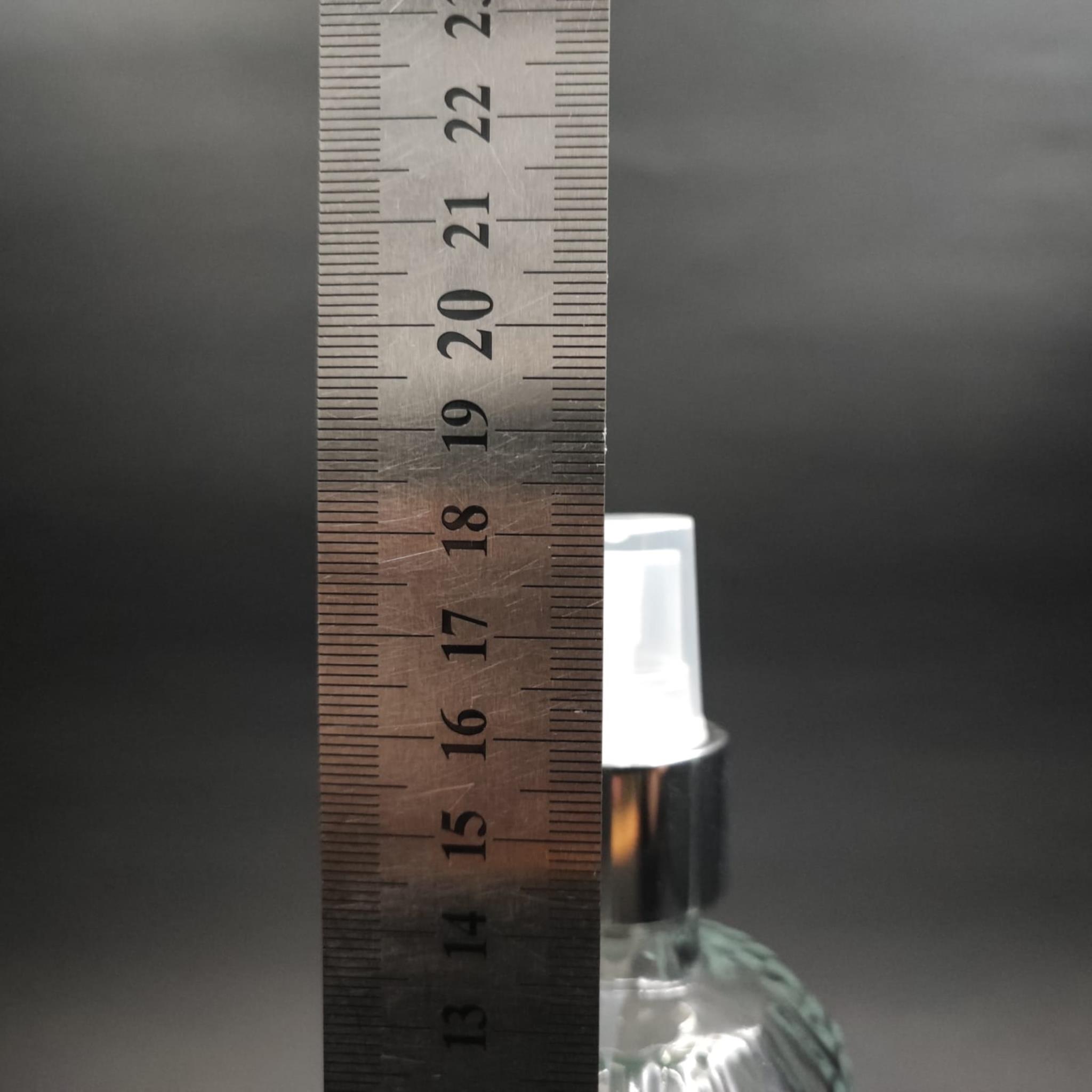 200 CC SİLİNDİR ZÜMRÜT MODEL CAM KOLONYA ŞİŞE - GÜMÜŞ SPREYLİ - 200 ML ZÜMRÜT CAM KOLONYA ŞİŞELERİ