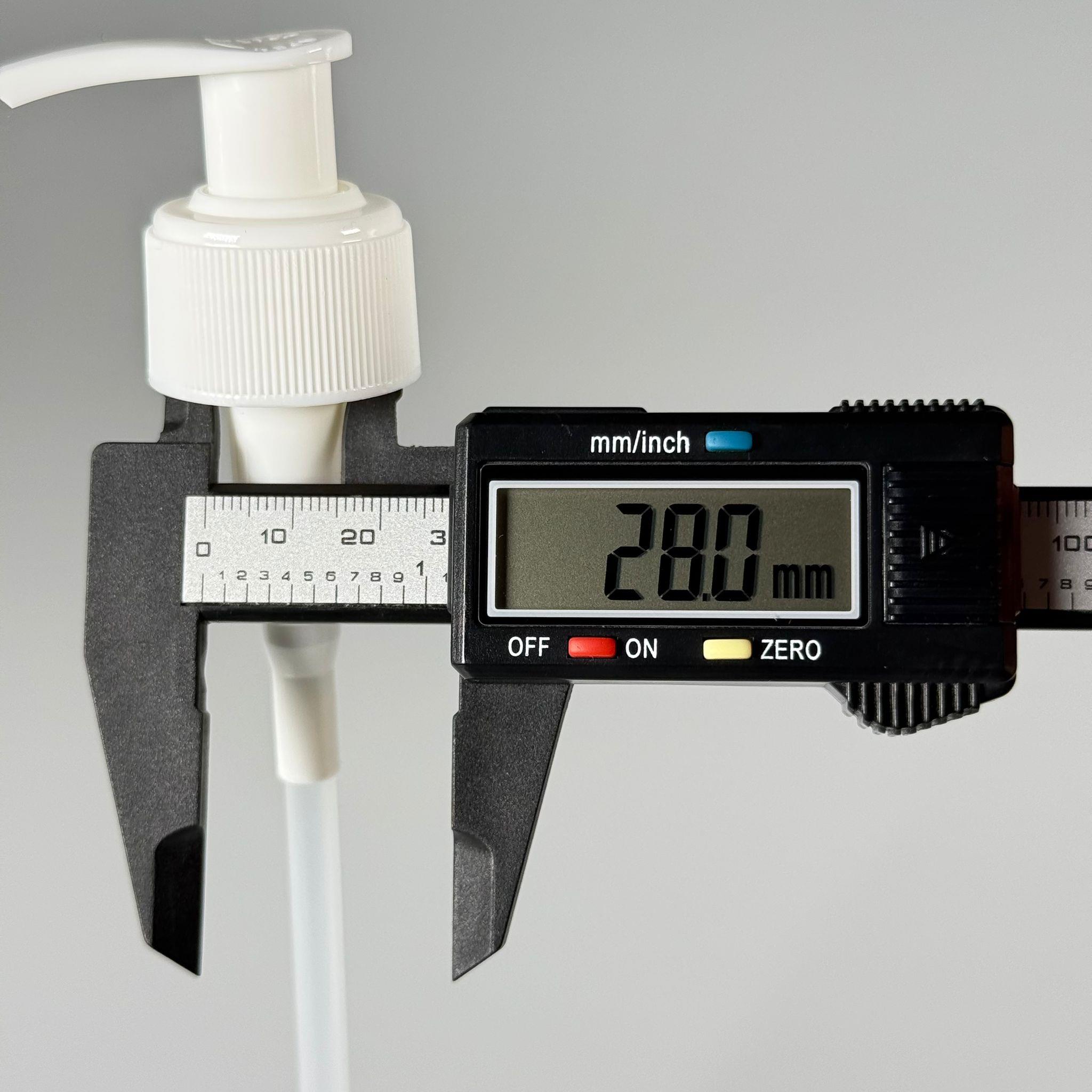 28 MM POMPA BEYAZ  KİLİTLİ - KISA HORTUMLU