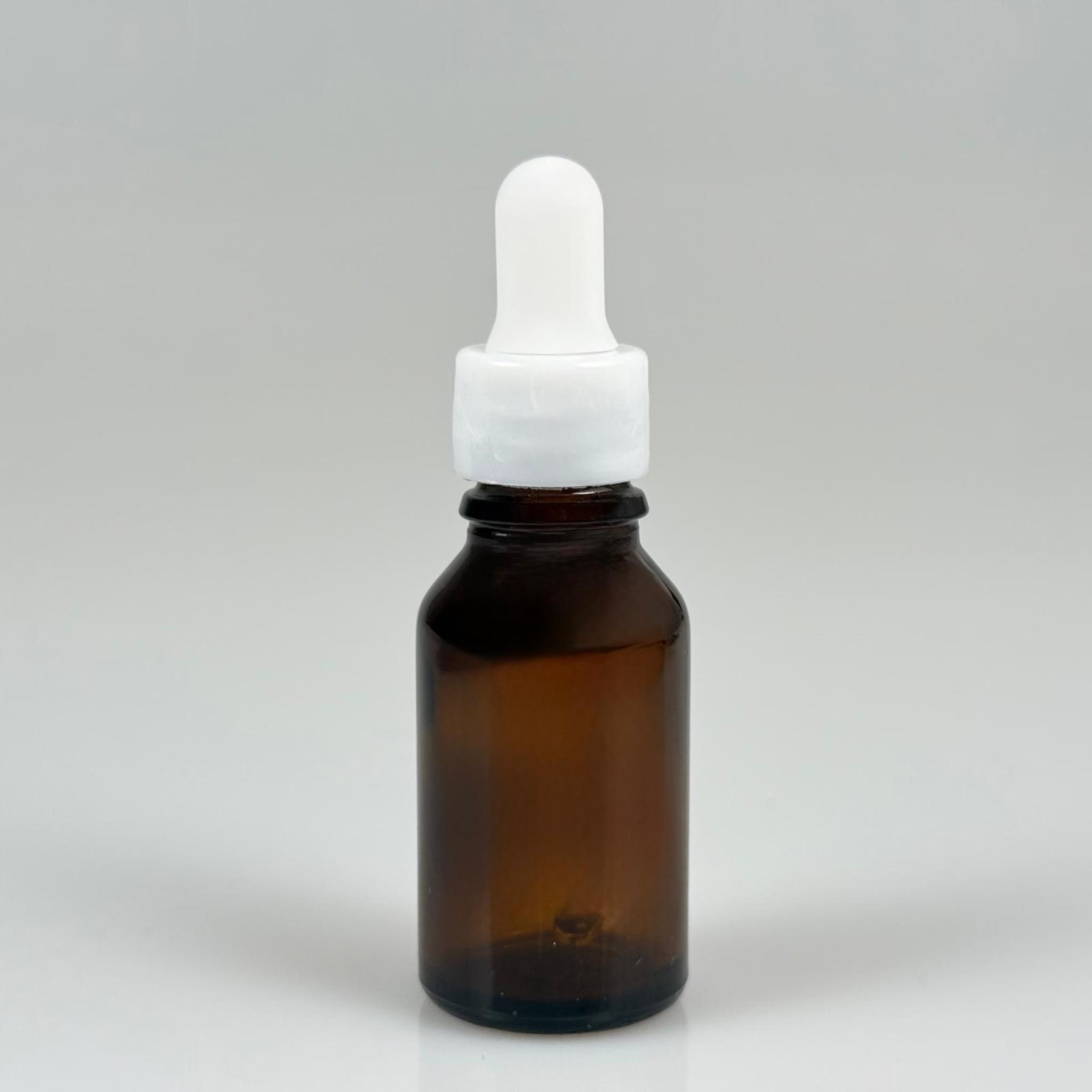 15 CC AMBER CAM DAMLALIKLI ŞİŞE - BEYAZ EMZİK + BEYAZ DÜZ KAPAK + CAM PİPET TAKIM - 15 ML KAHVERENGİ DAMLALIKLI ŞİŞE SETİ